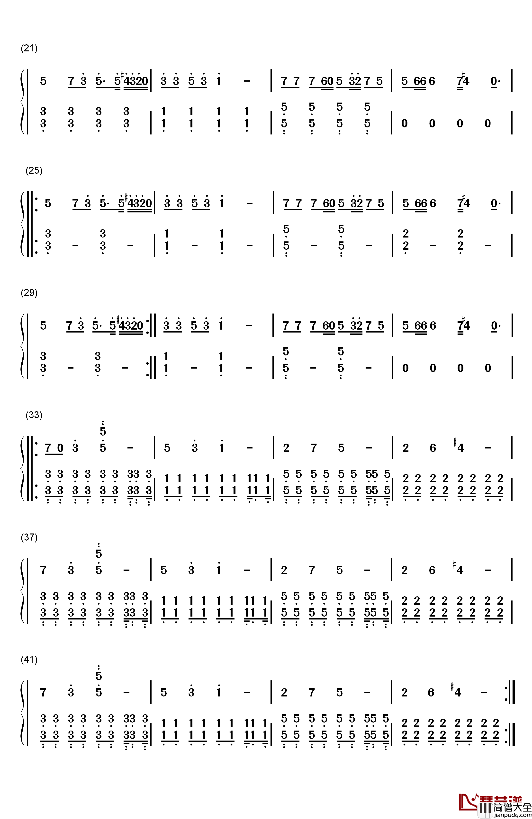 Spectre钢琴简谱_数字双手_Alan_Walker
