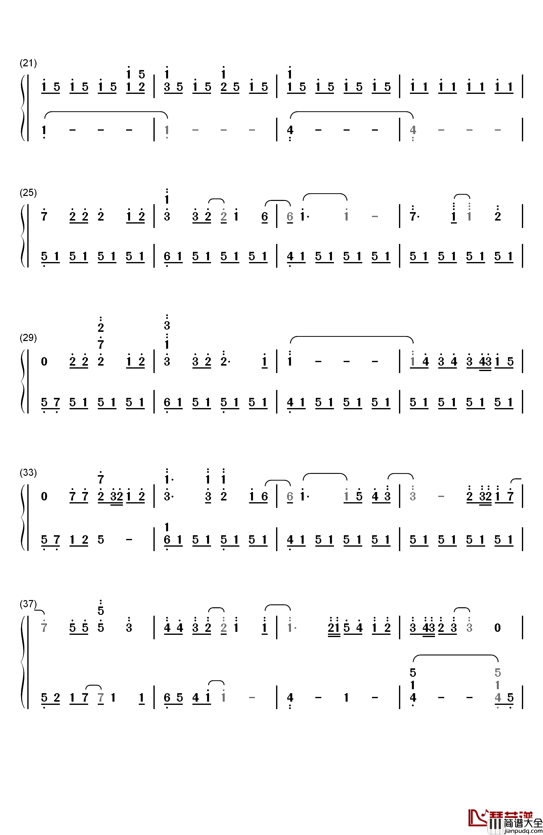 A_Million_Dreams钢琴简谱_数字双手_Pasek_and_Paul