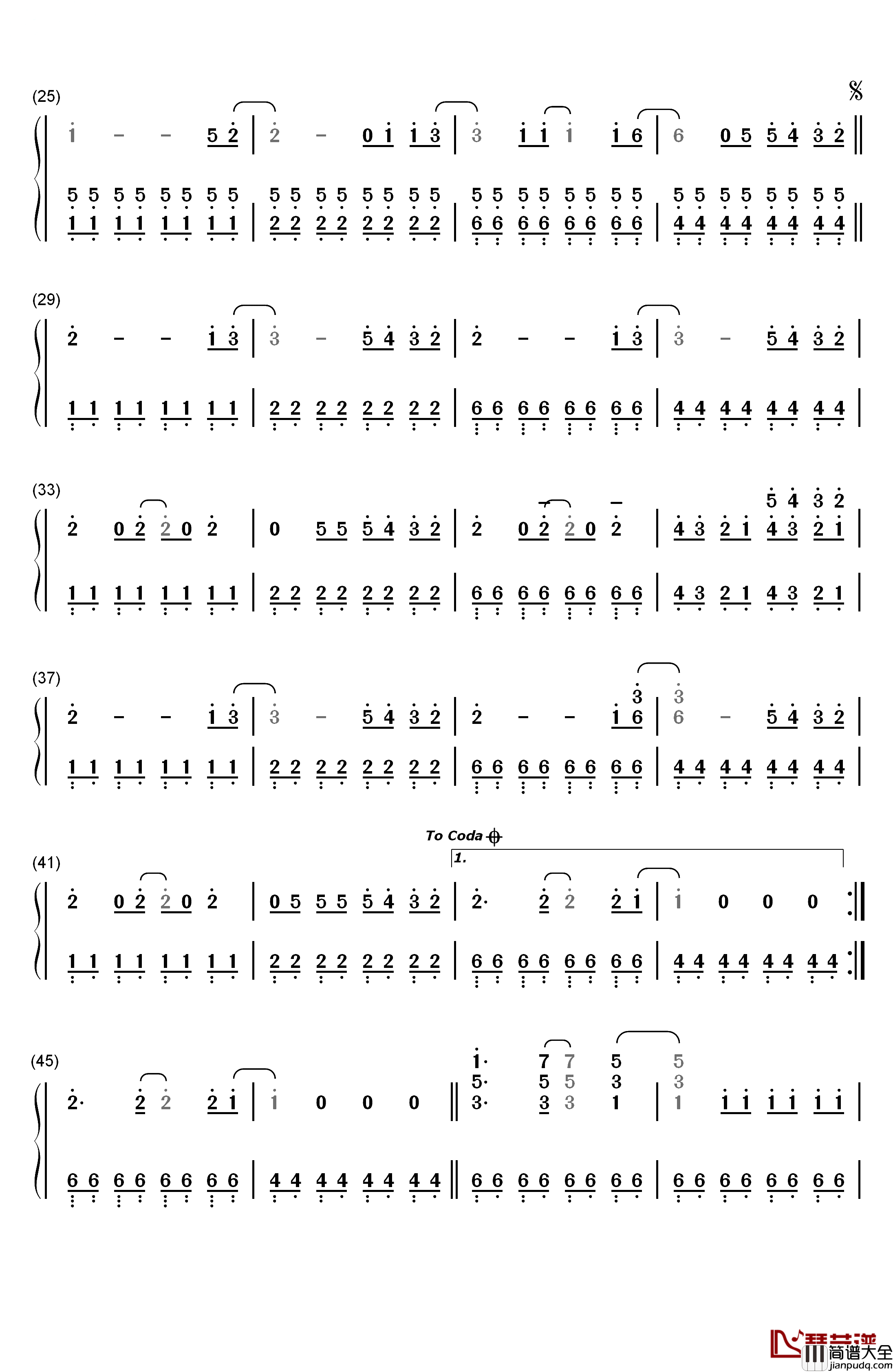 Firework钢琴简谱_数字双手_Katy_Perry