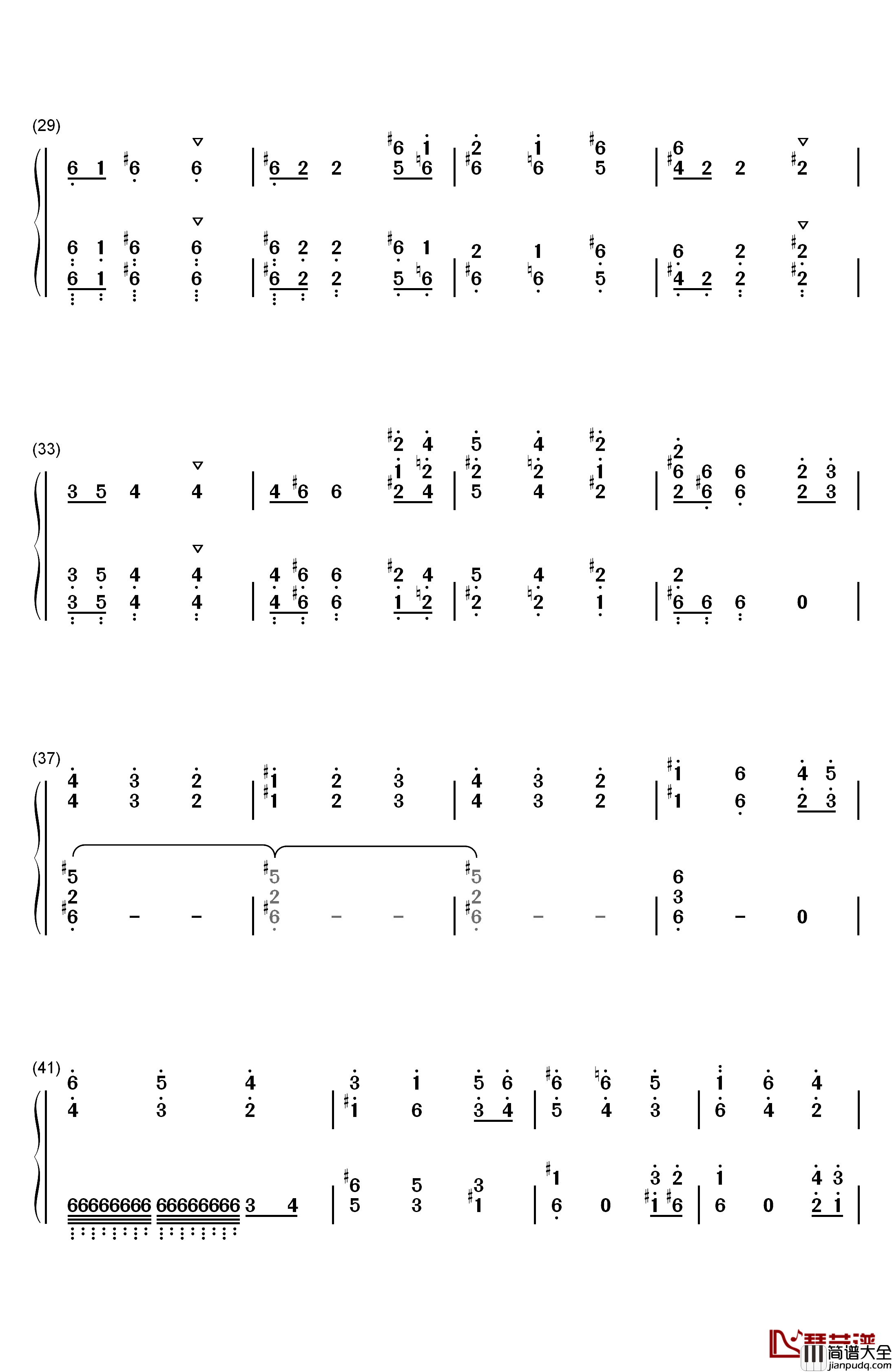 f小调交响曲第三乐章谐谑曲钢琴简谱_数字双手_安东·布鲁克纳