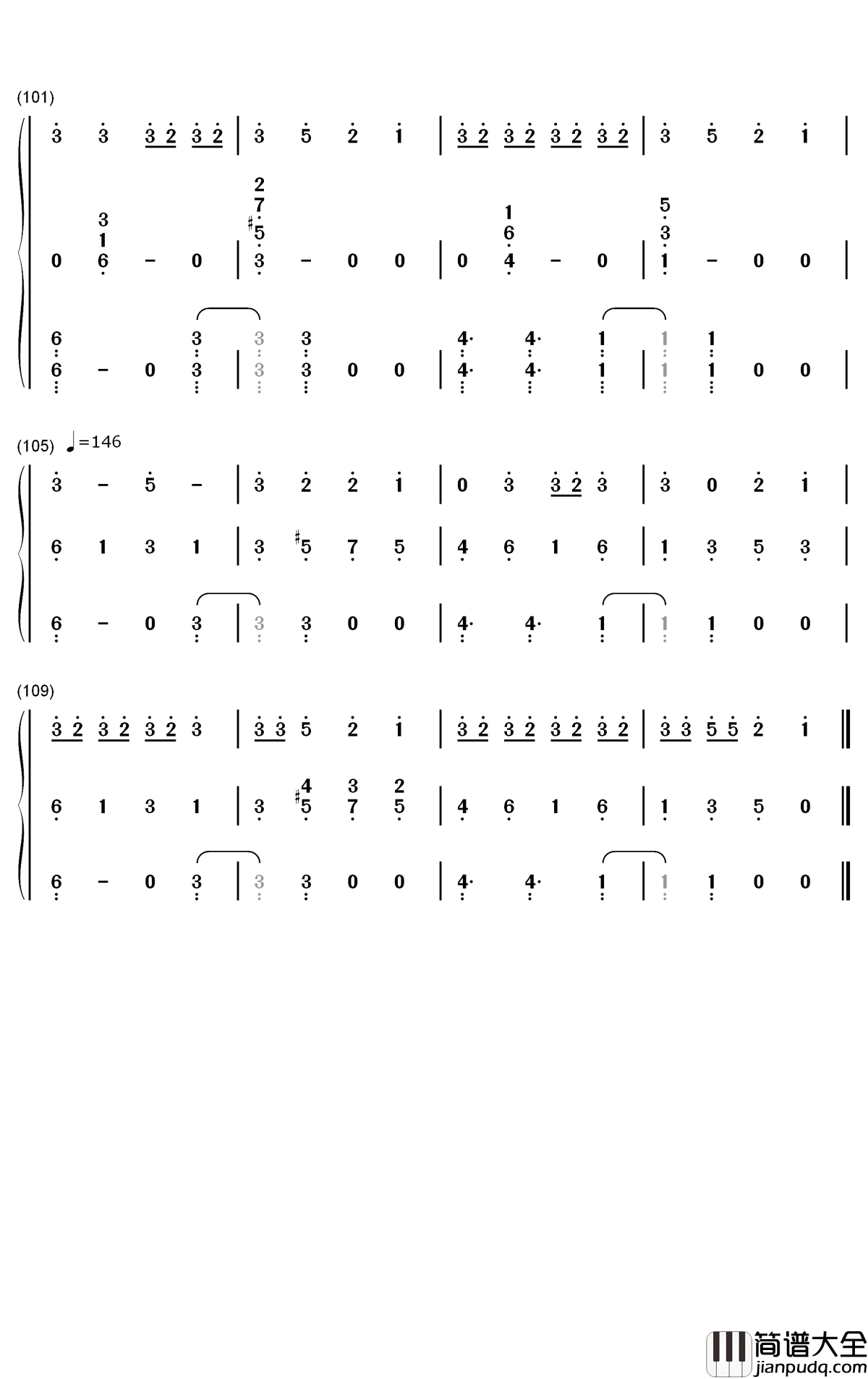 Cradles钢琴简谱_数字双手_Sub_Urban