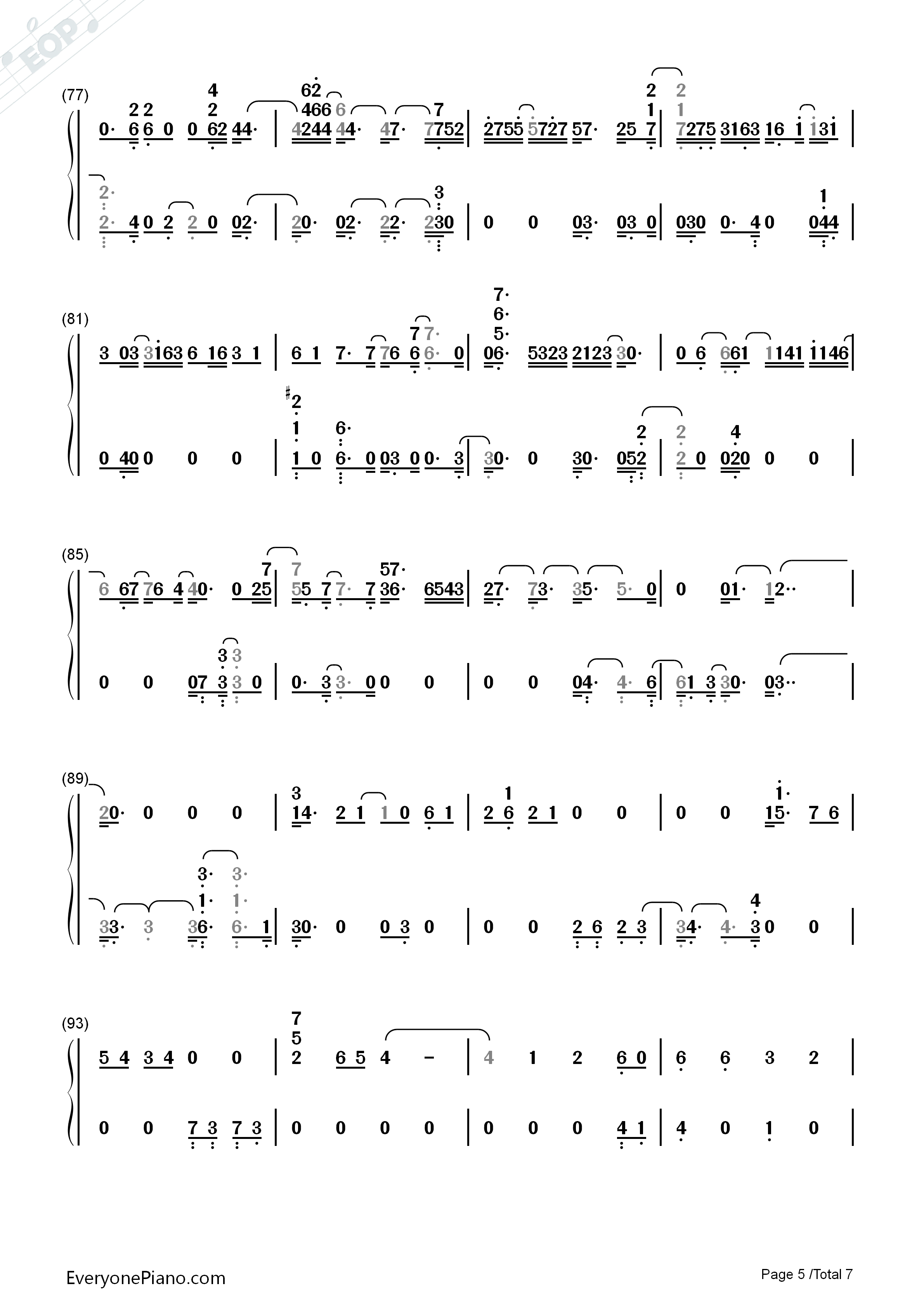 Stay_With_You钢琴简谱_Cheat_Codes演唱