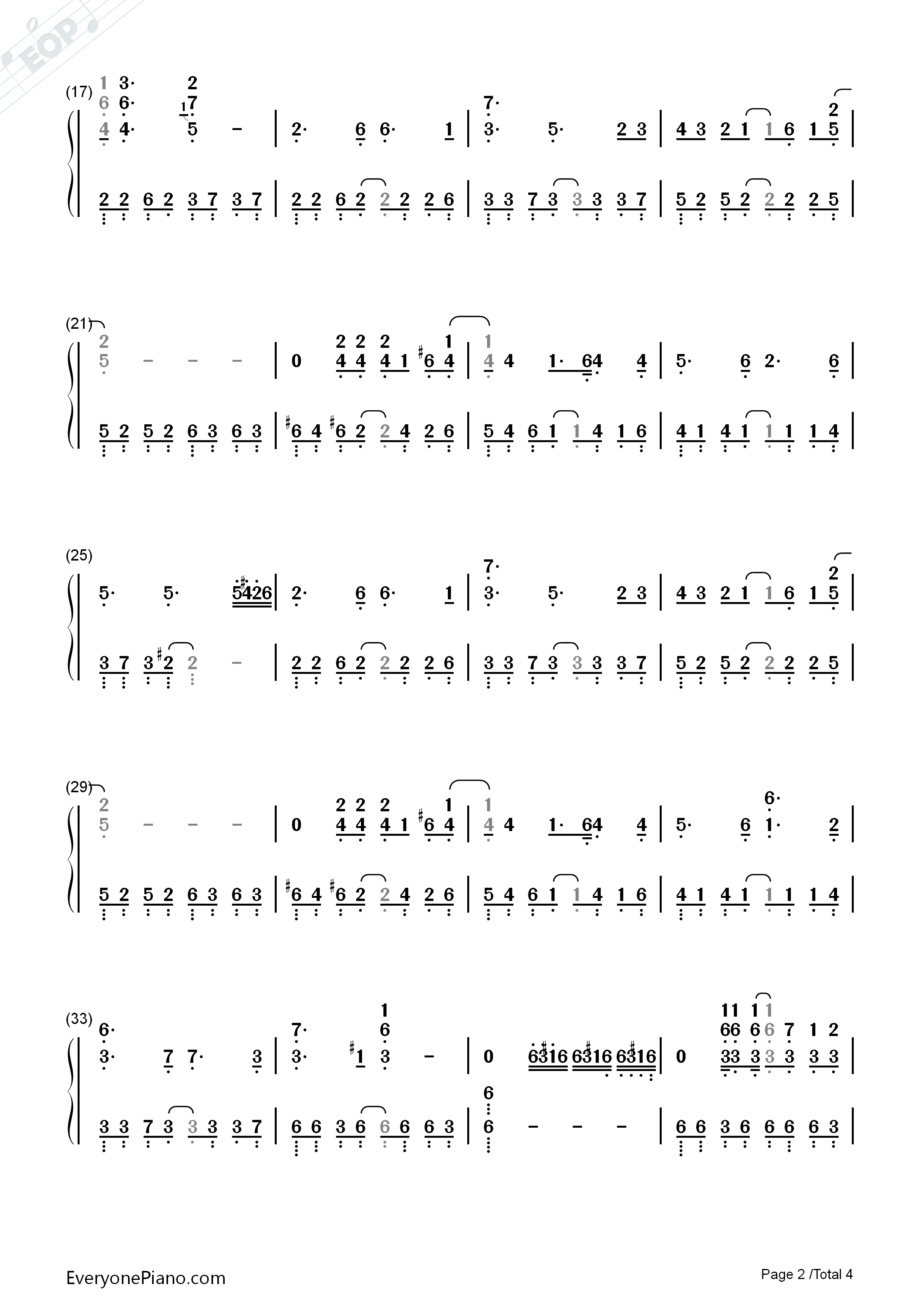 ライオン钢琴简谱_May'n_&_中岛_爱演唱