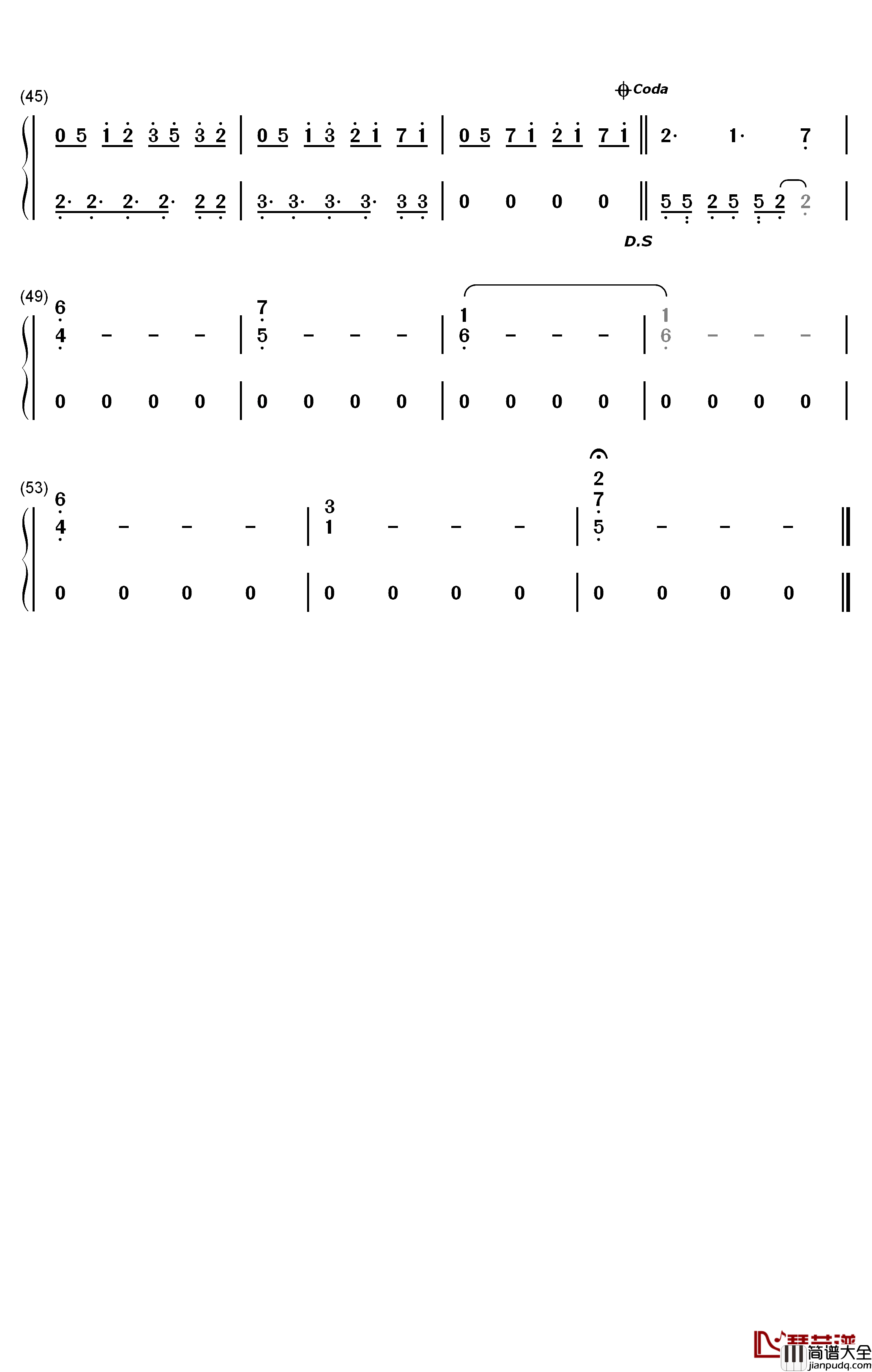 Memories_Of_You钢琴简谱_数字双手_Approaching_Nirvana
