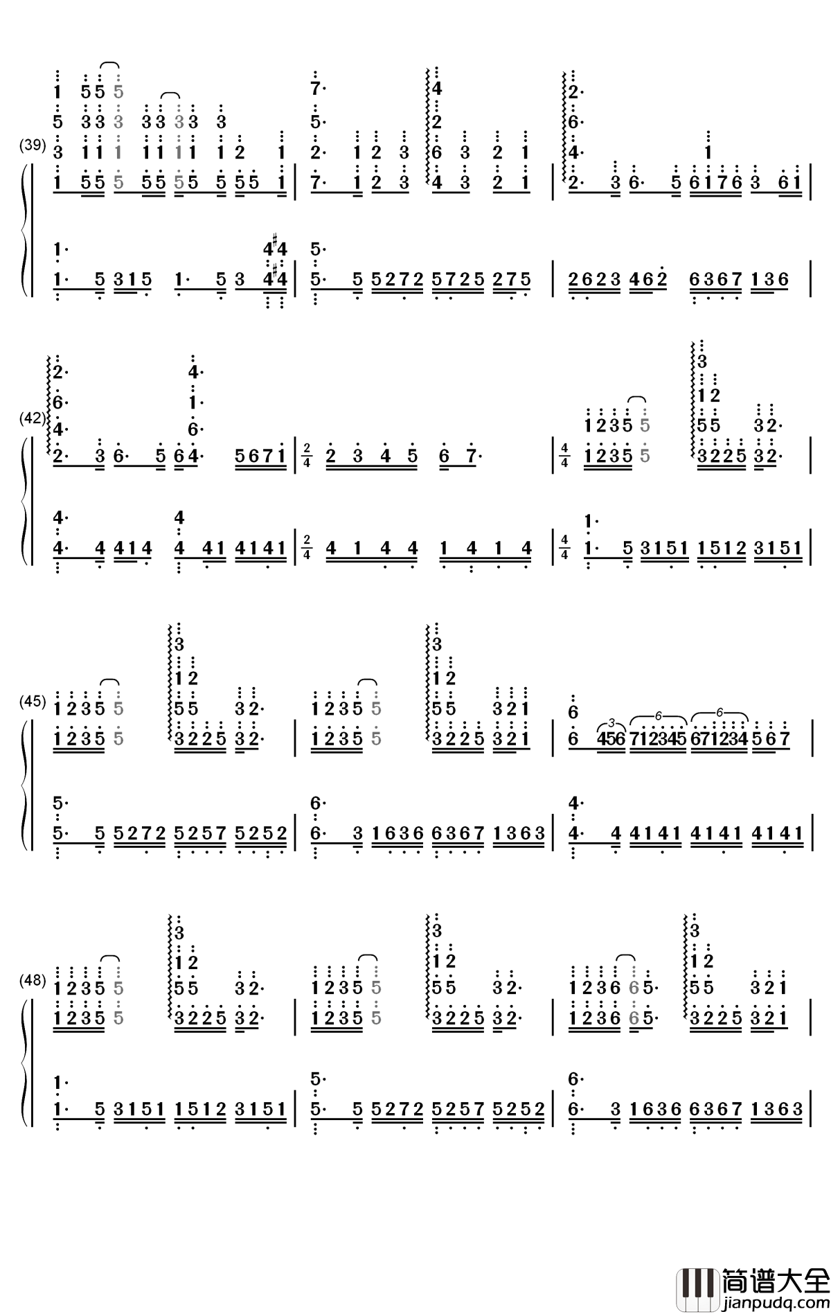 Never_Enough钢琴简谱_数字双手_Loren_Allred