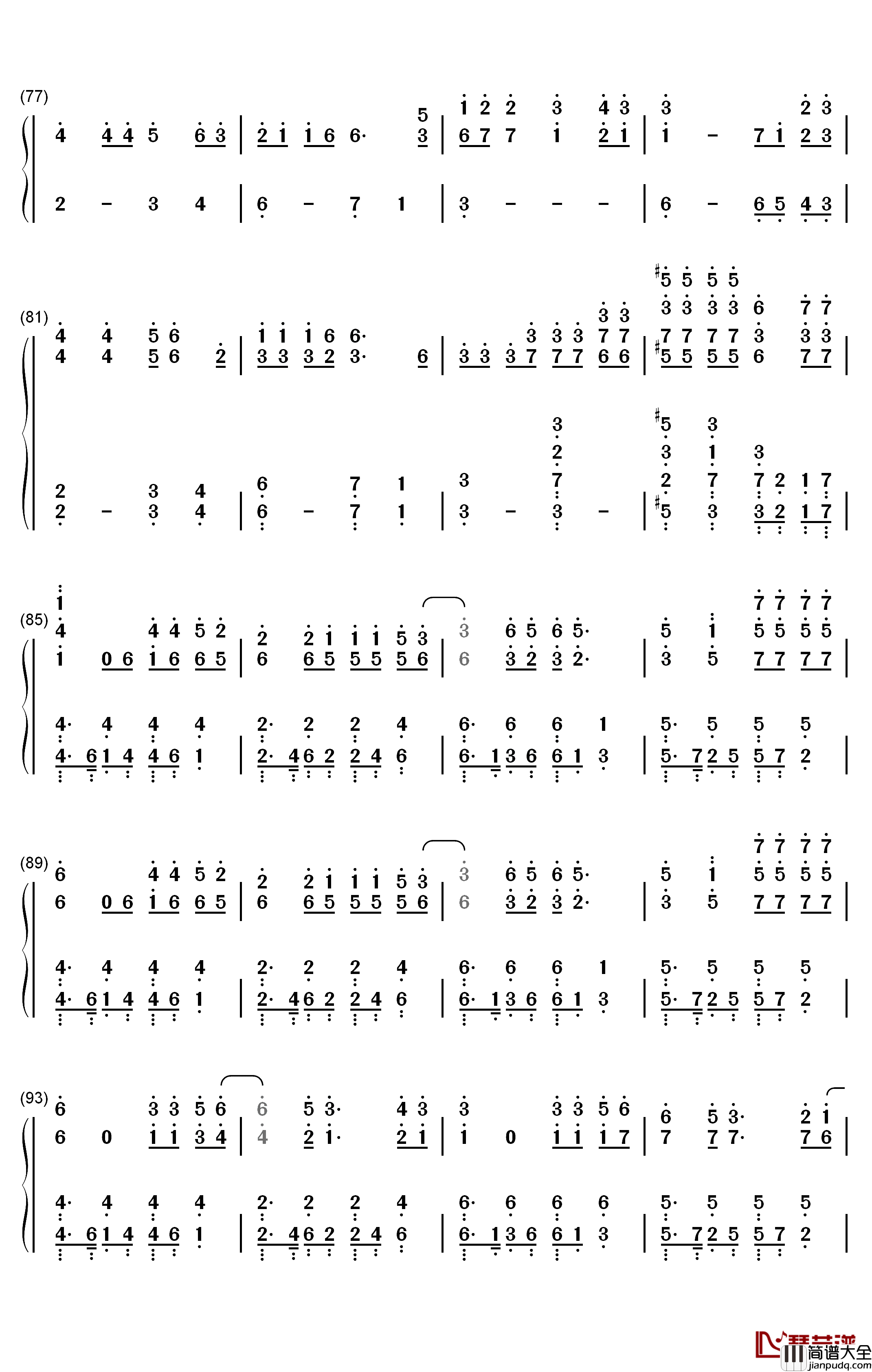 Torn钢琴简谱_数字双手_Ava_Max
