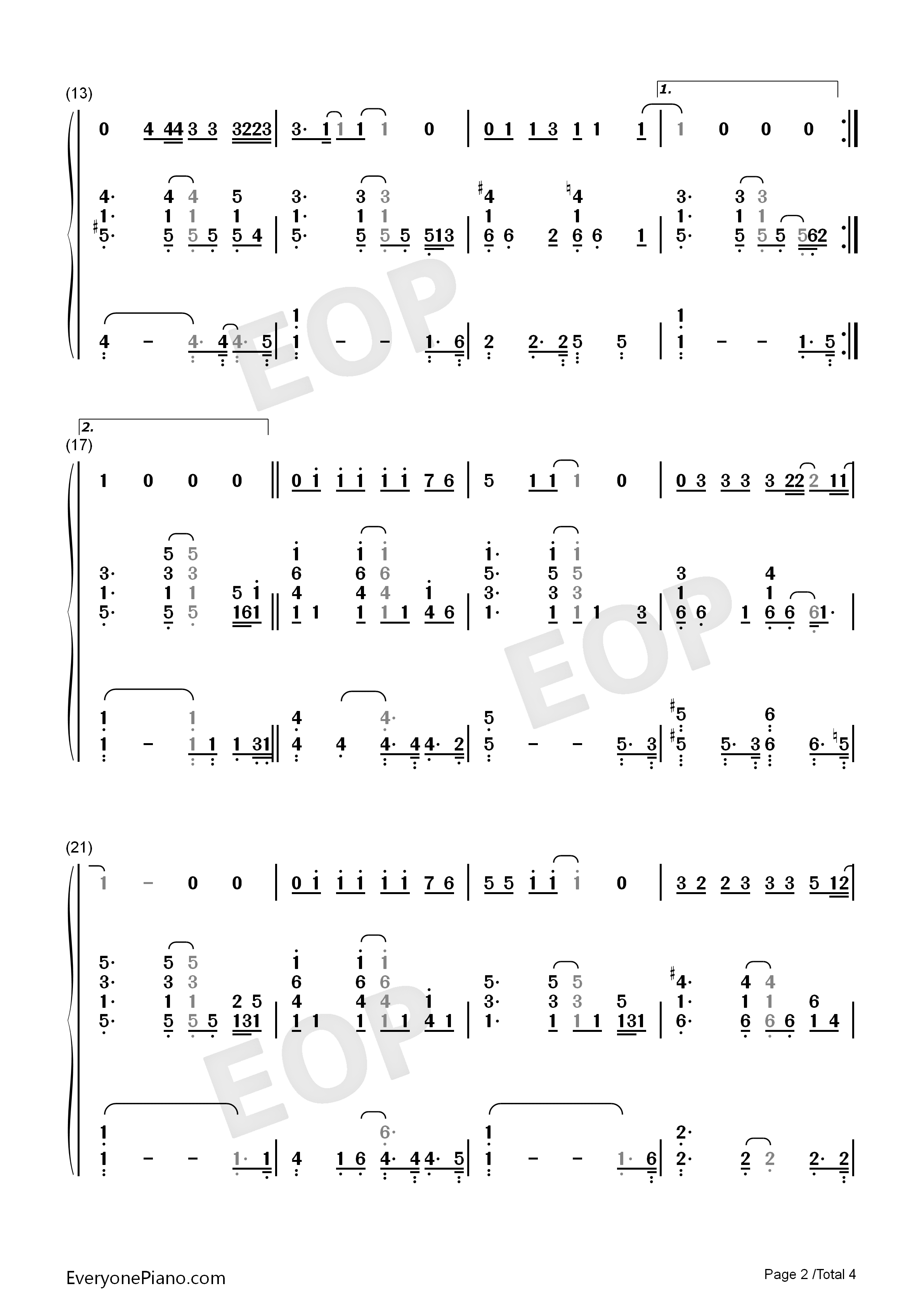 make_you_feel_my_love钢琴简谱_Adele演唱