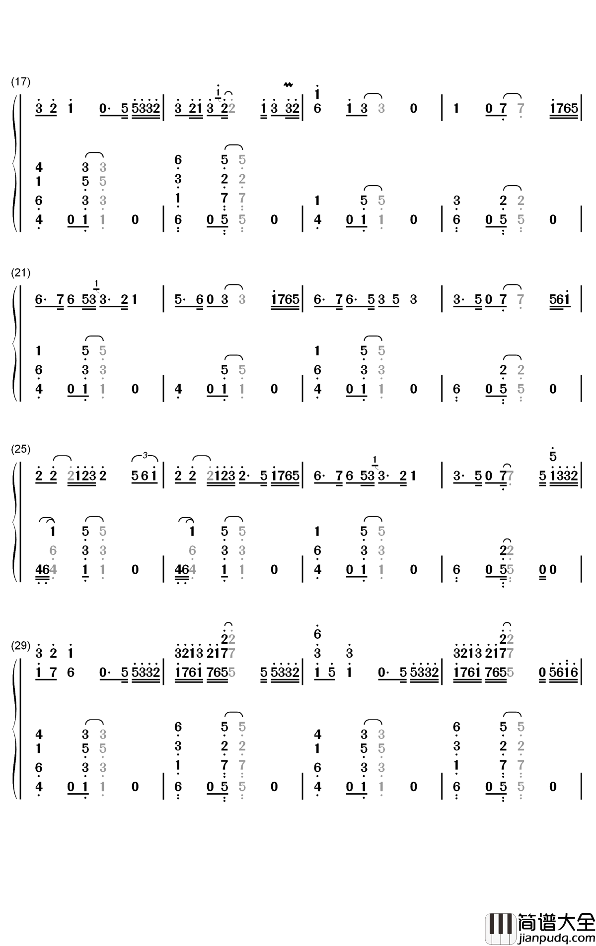 This_City钢琴简谱_数字双手_Sam_Fischer
