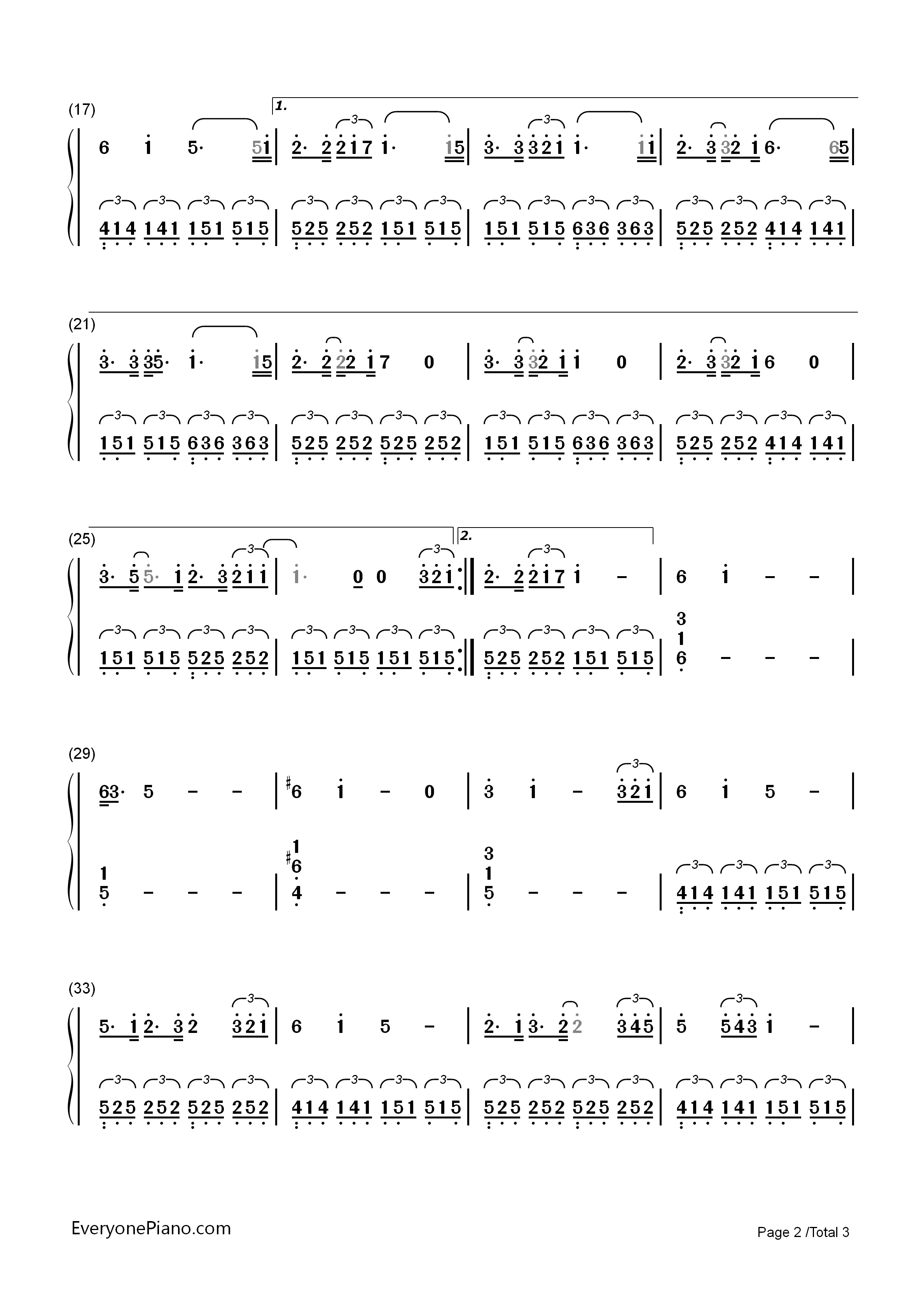 Song_of_the_Sea_(Lullaby)钢琴简谱_Nolwenn_Leroy演唱