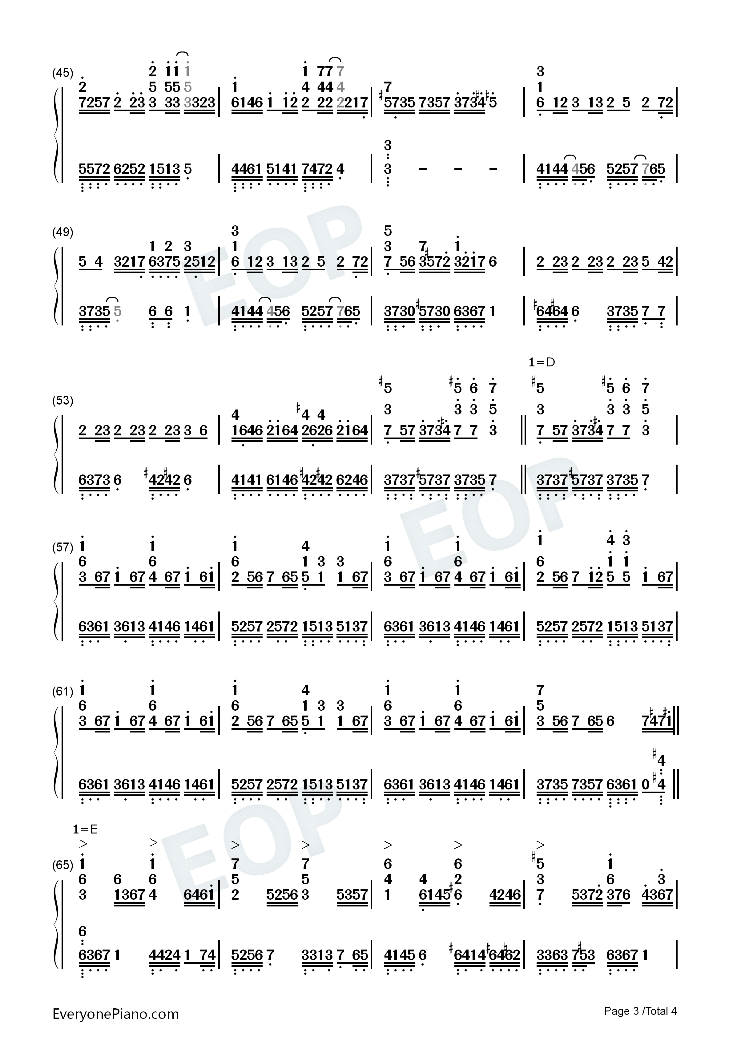アンチクロロベンゼン(反氯化苯)钢琴简谱_鏡音リン演唱