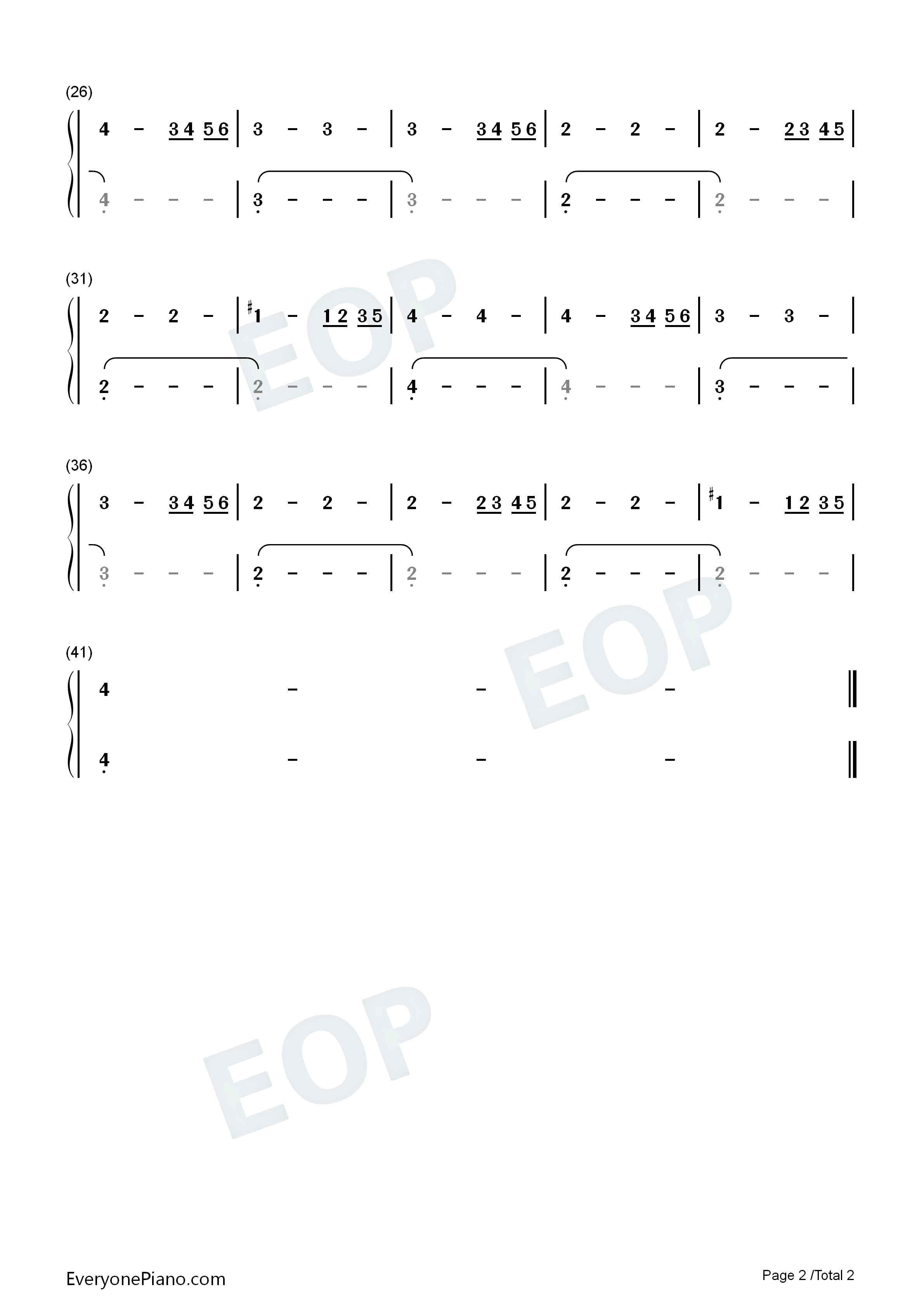 Ukyo's_Melody_钢琴简谱_Yuji_Hara演唱