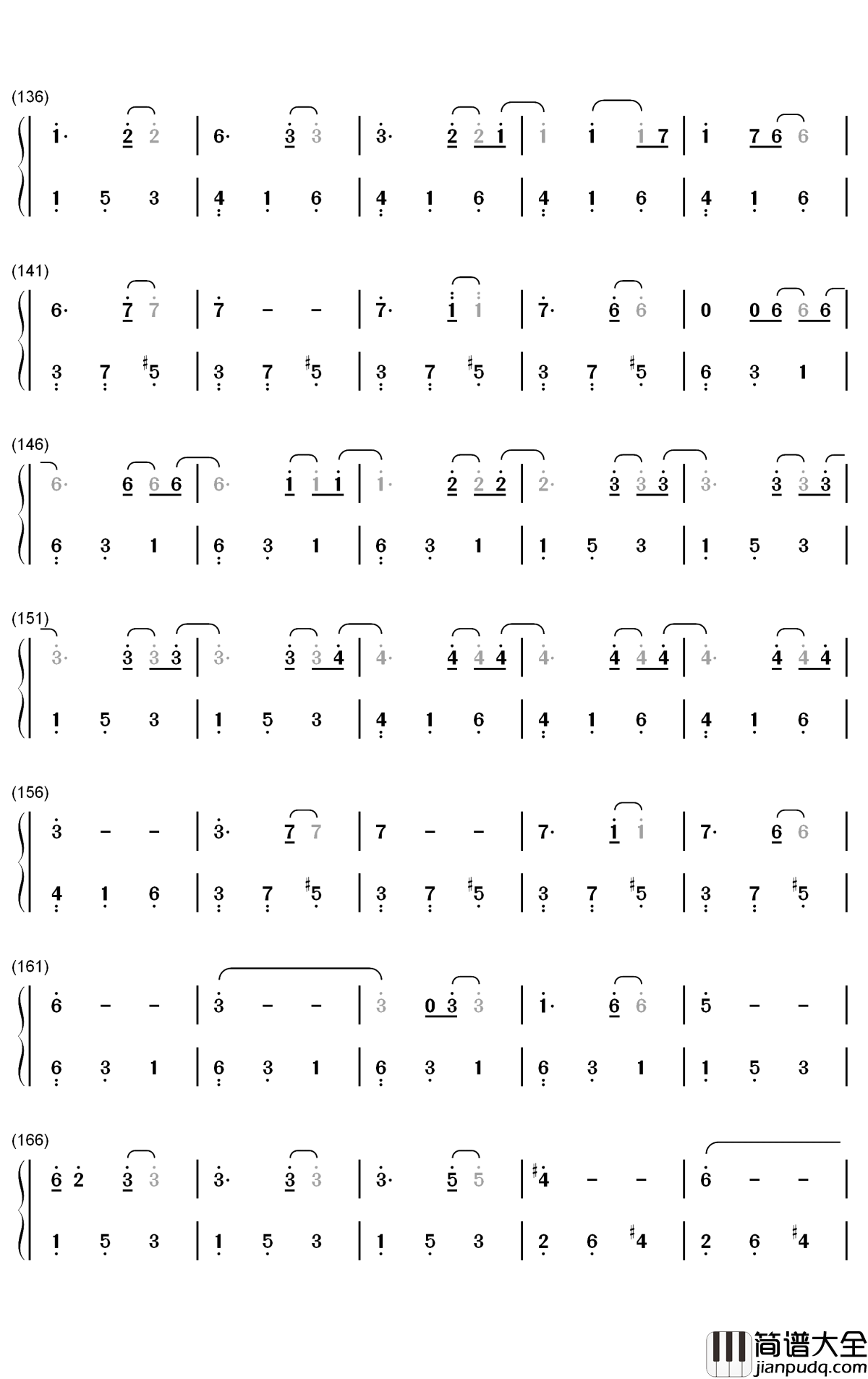 Fallin钢琴简谱_数字双手_Why_Don't_We