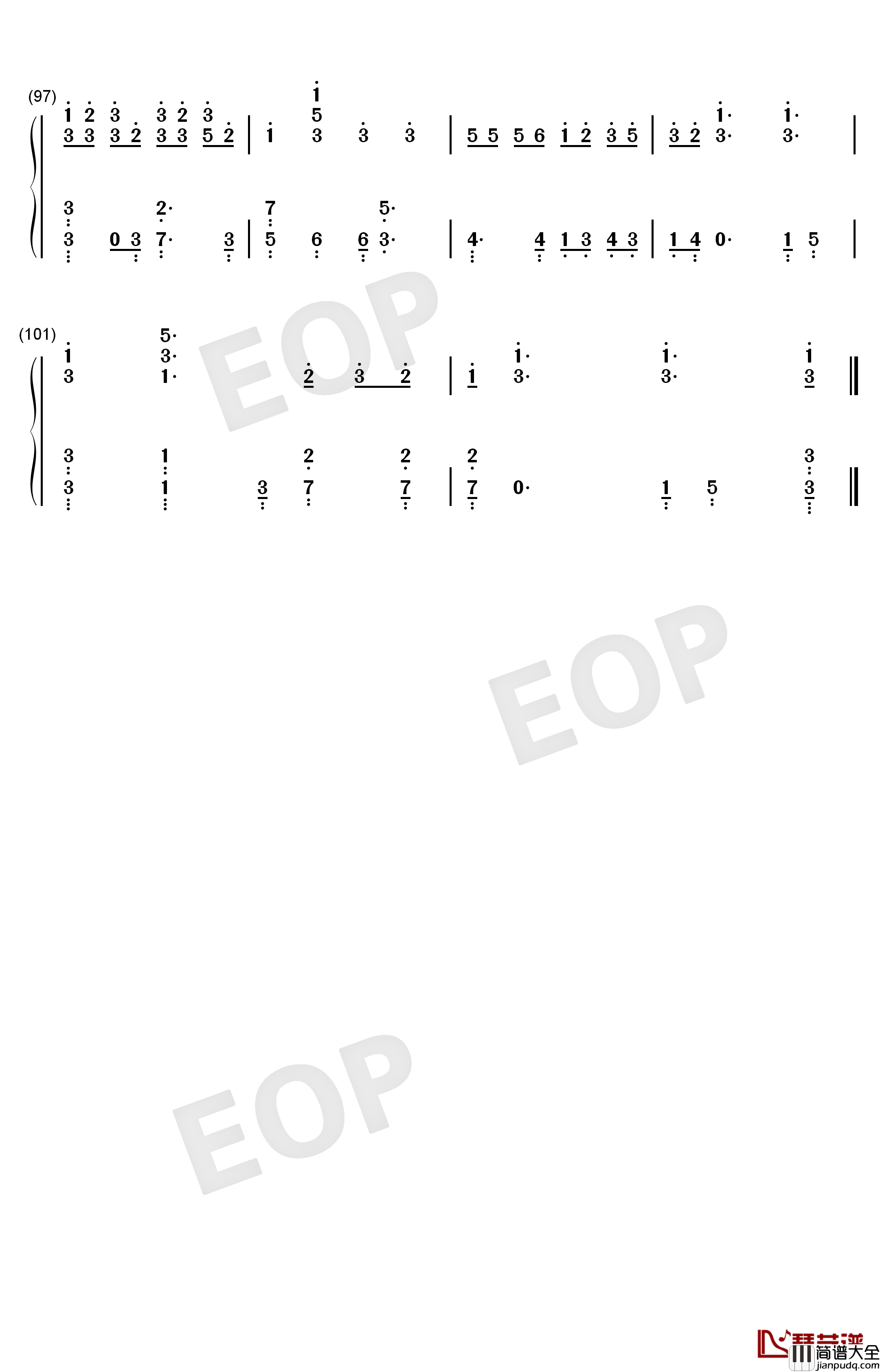 BBIBBI钢琴简谱_数字双手_IU_李知恩