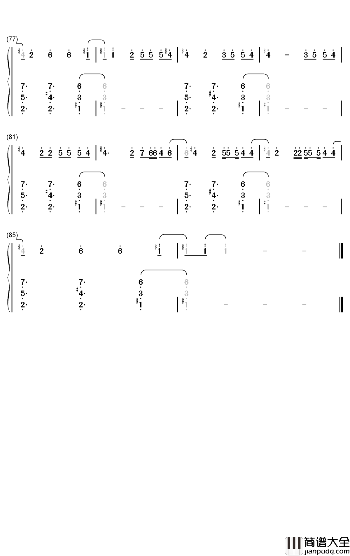 Daisies钢琴简谱_数字双手_Katy_Perry