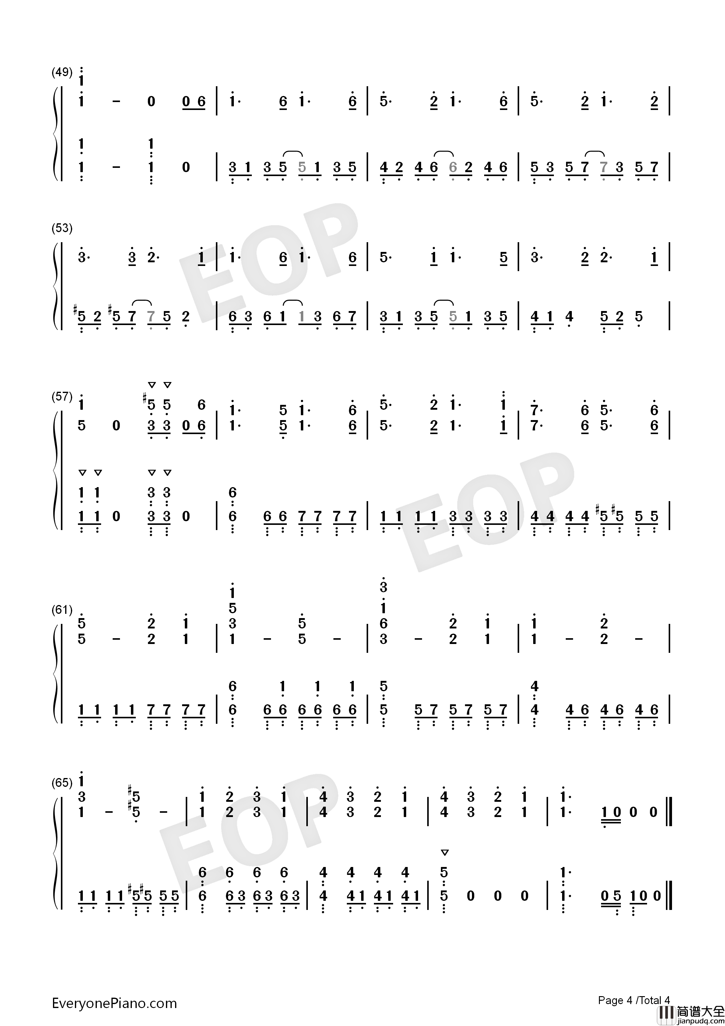 インフェルノ钢琴简谱_Mrs._GREEN_APPLE演唱