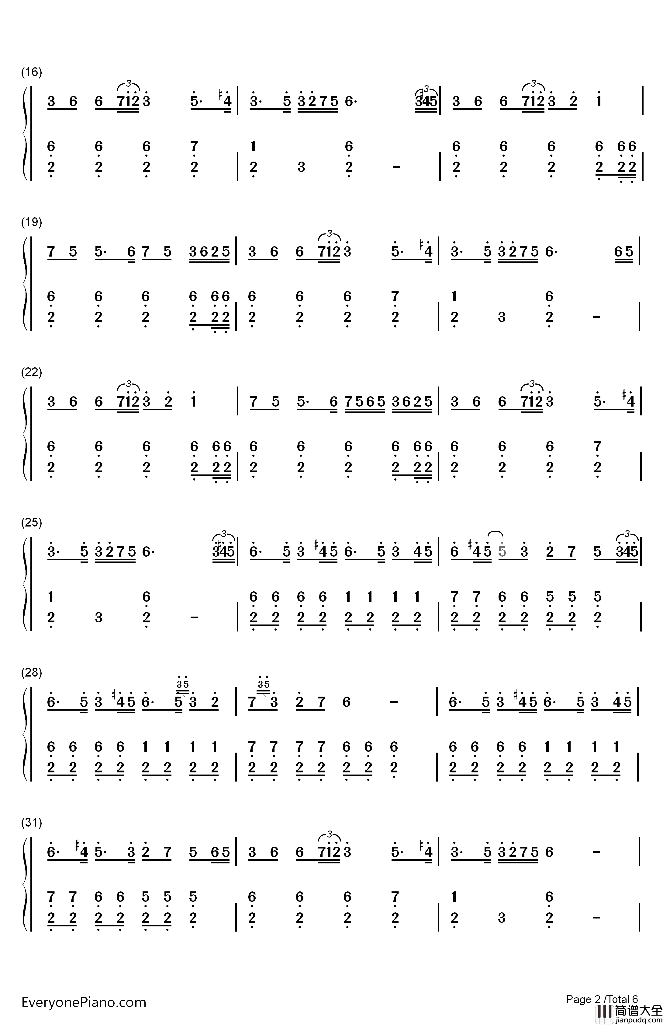 The_Battle_of_Aughrim钢琴简谱_数字双手_Na_Casaidigh