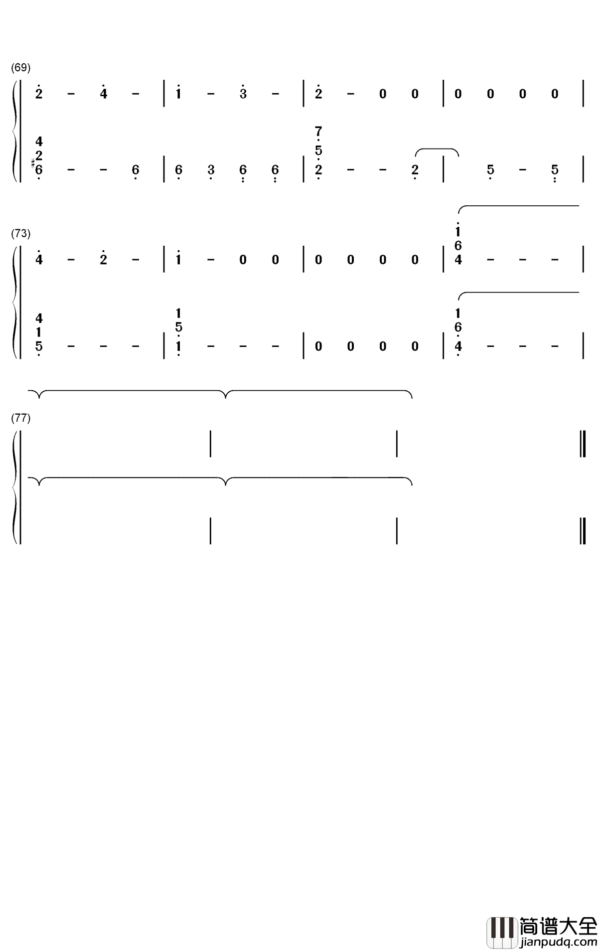 Crying_Sun钢琴简谱_数字双手_Tomoko