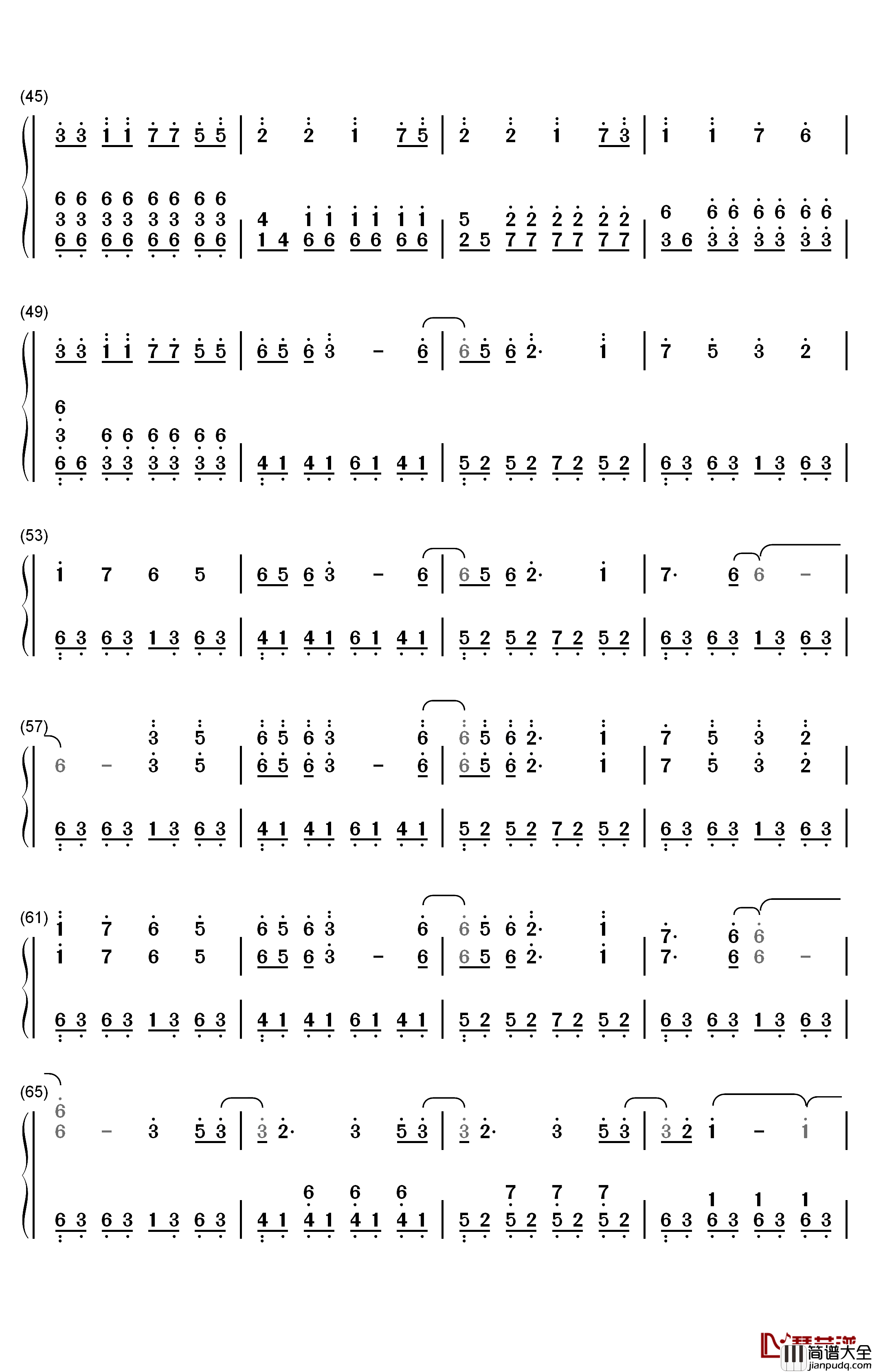 Illusionary_Daytime钢琴简谱_数字双手_Shirfine