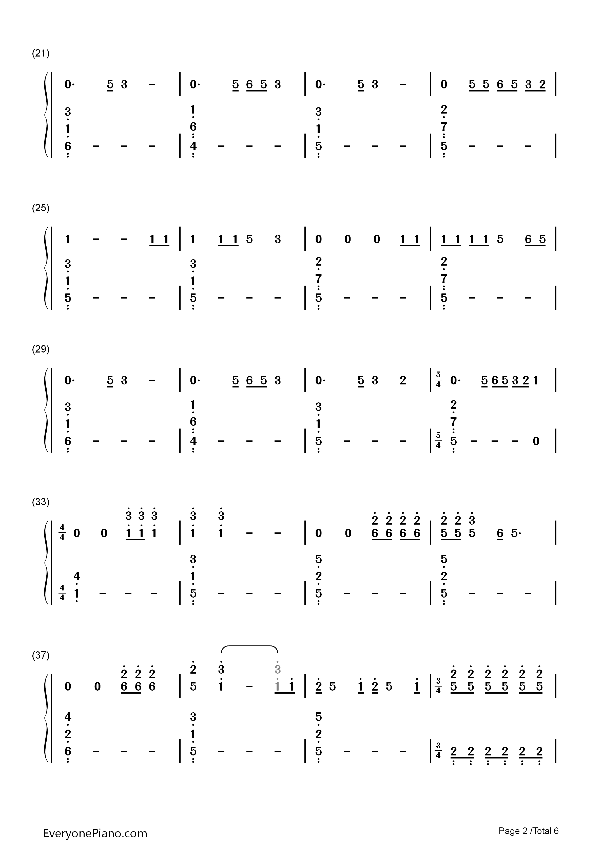 Guns_for_Hands钢琴简谱_Twenty_One_Pilots演唱