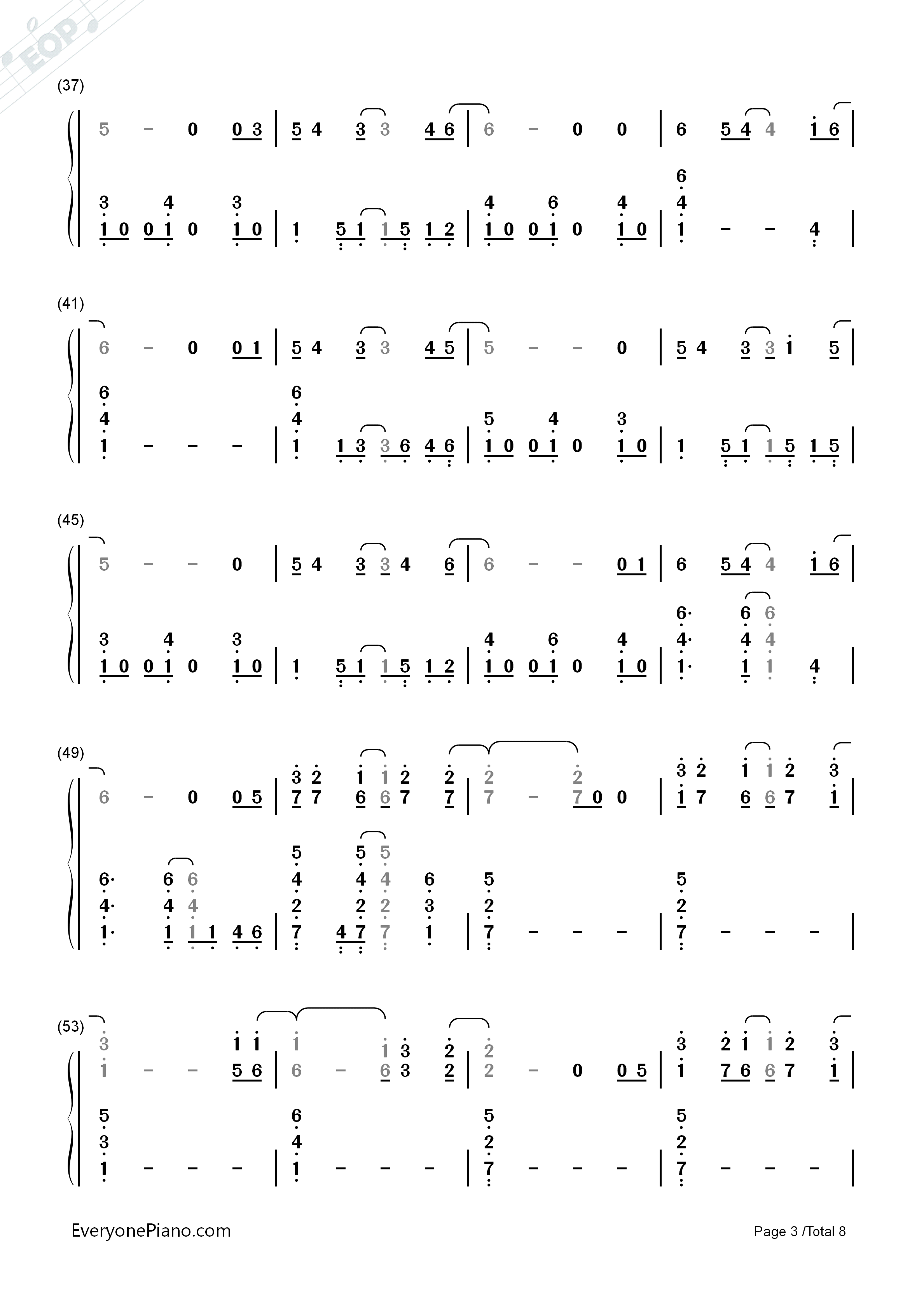 I_Remember_You钢琴简谱_Tom_Chaplin演唱