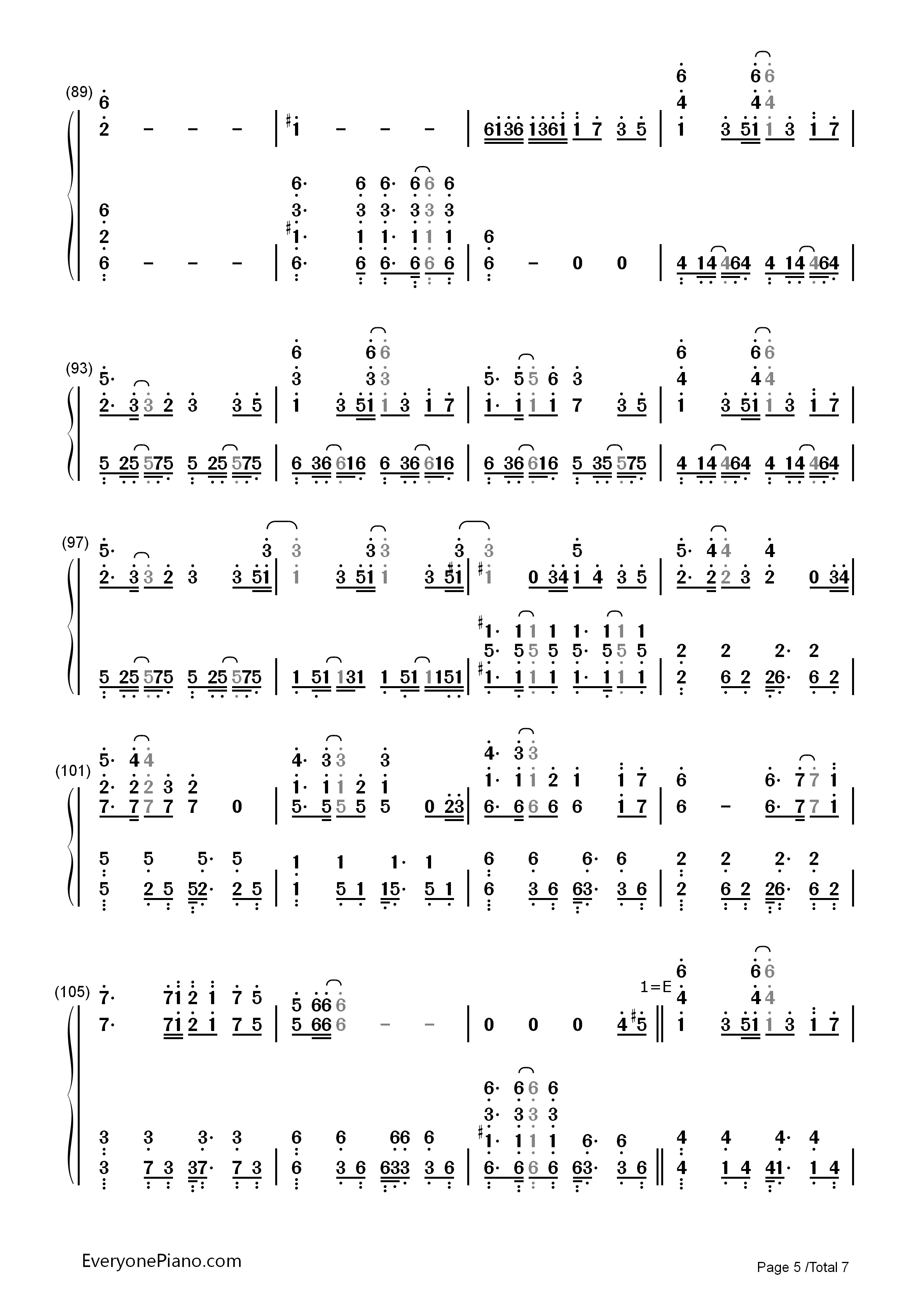 Late_in_Autumn钢琴简谱_fripSide演唱