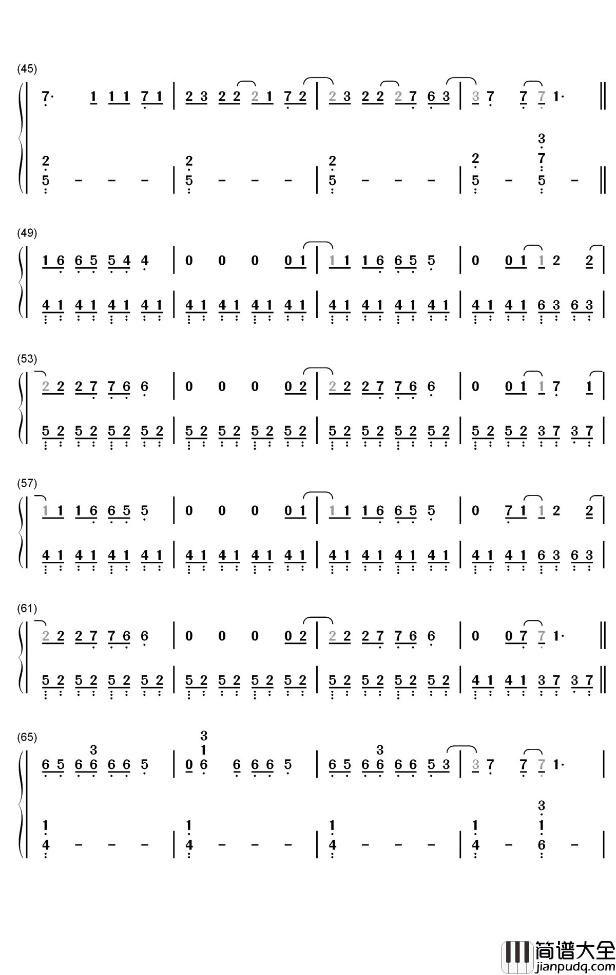 Golden钢琴简谱_数字双手_Harry_Styles