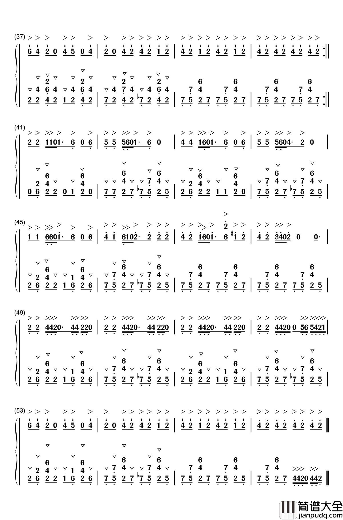 Castle_in_the_Sky钢琴简谱_数字双手_猎豹移动公司