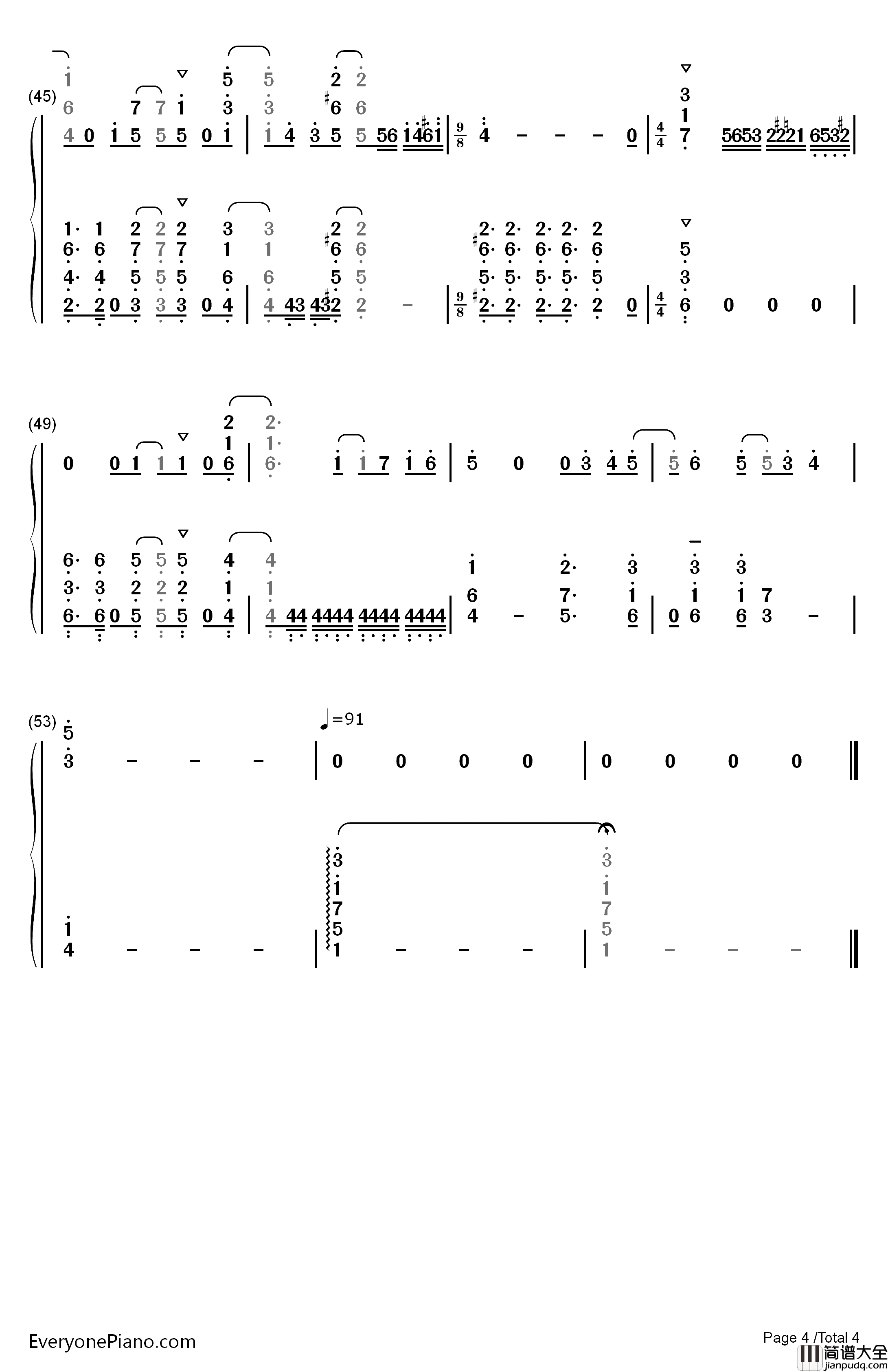 1st_Love_Story钢琴简谱_数字双手_Luce_Twinkle_Wink☆