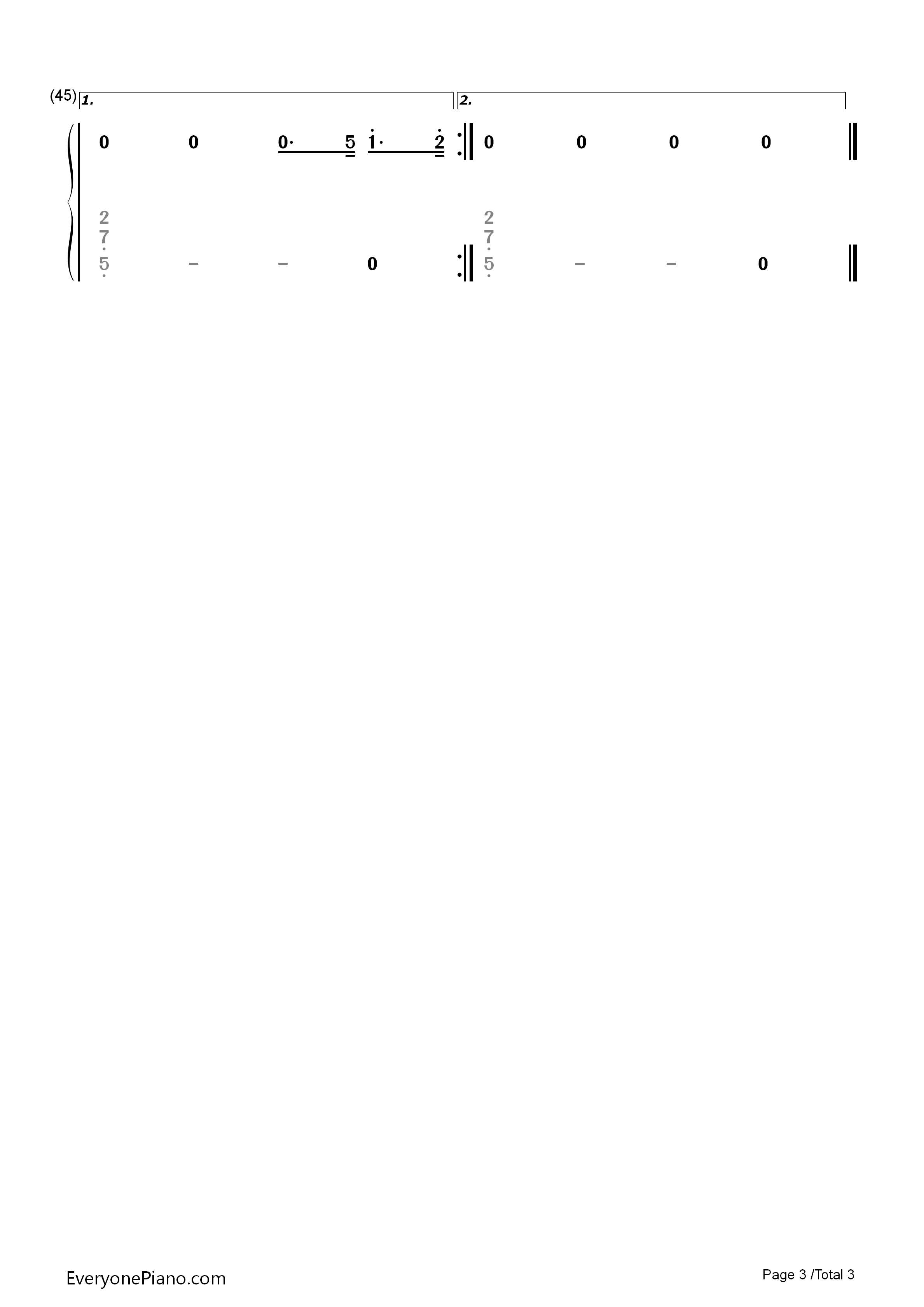 宠爱钢琴简谱_TFBOYS演唱