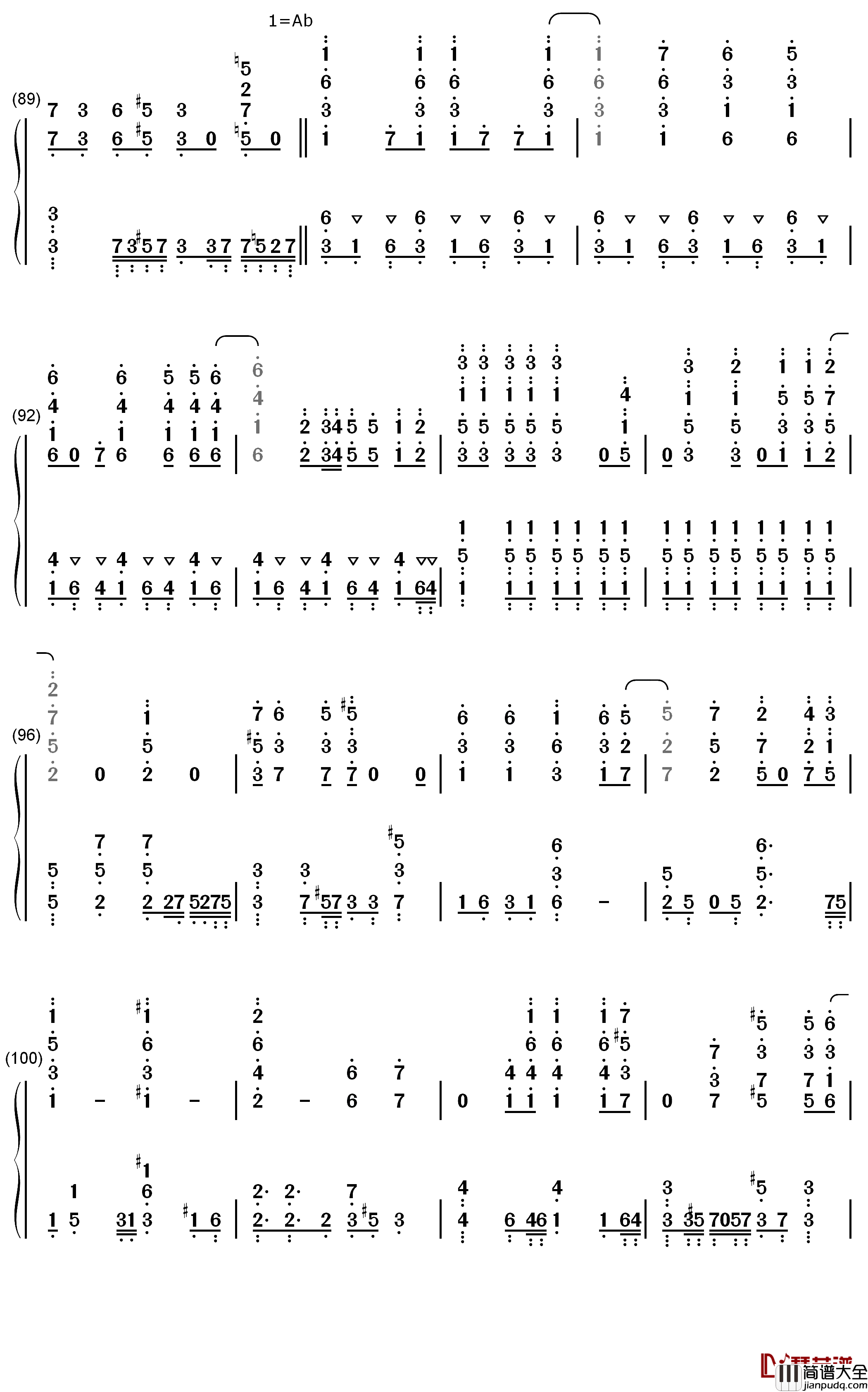 graphite_diamond钢琴简谱_数字双手_May'n