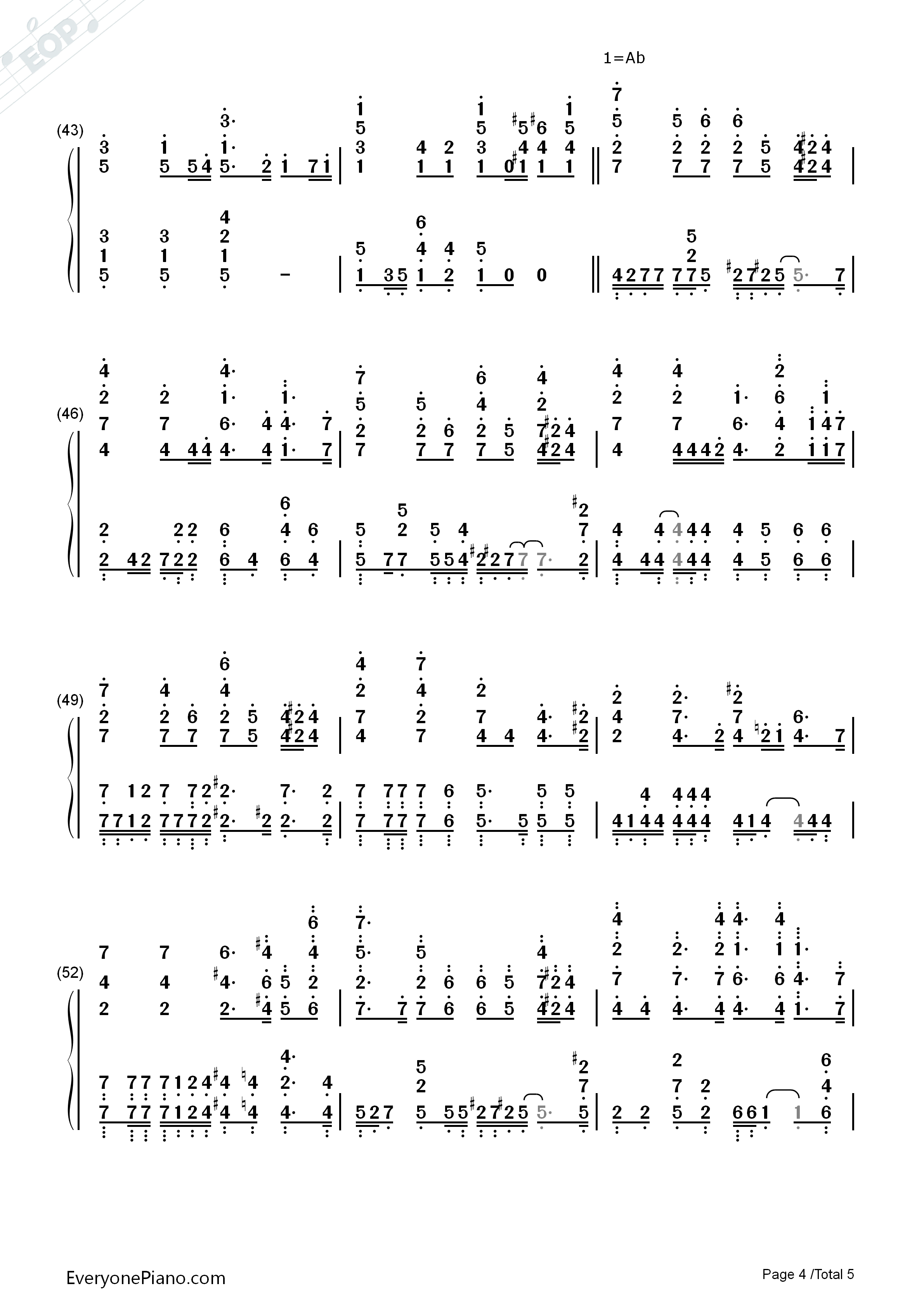 You_Raise_Me_Up钢琴简谱_Josh_Groban演唱
