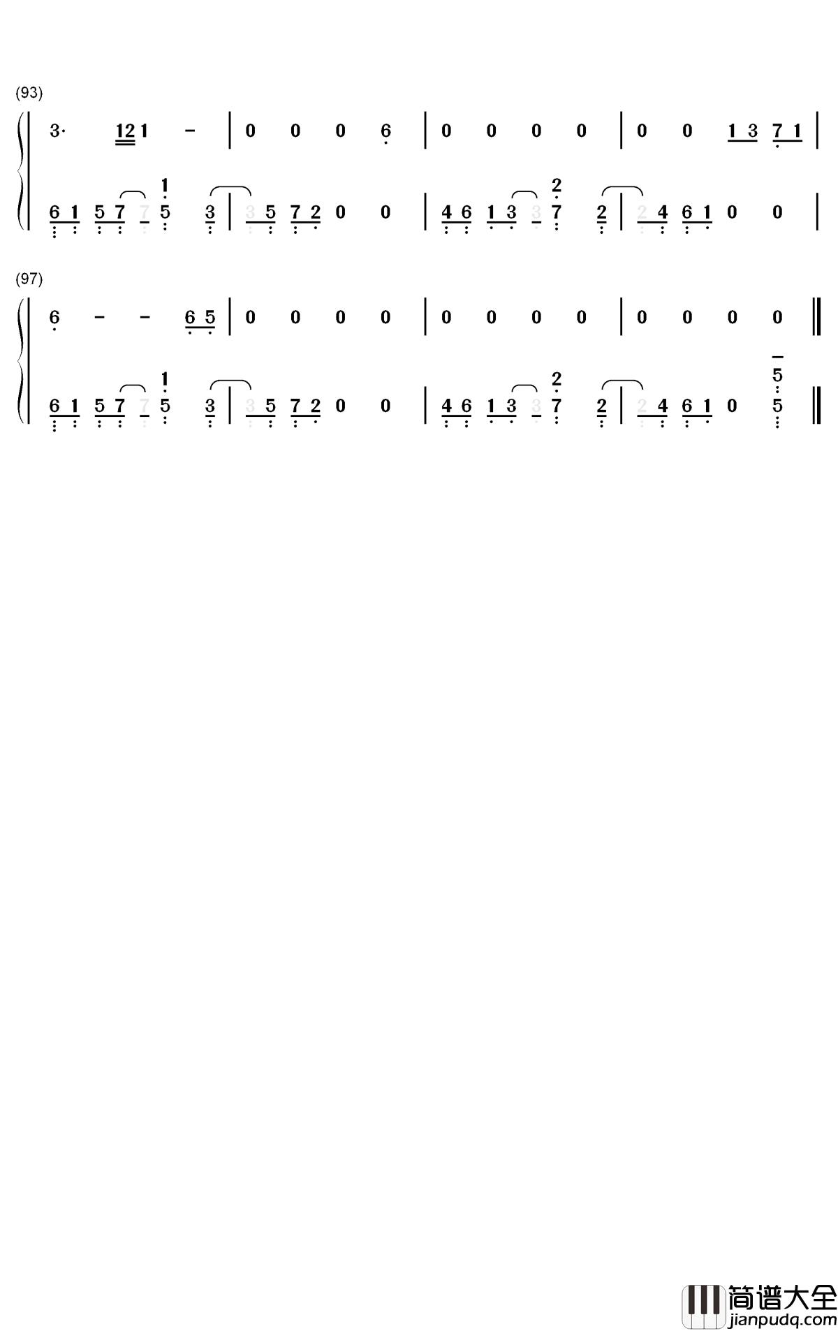 Positions钢琴简谱_数字双手_Ariana_Grande