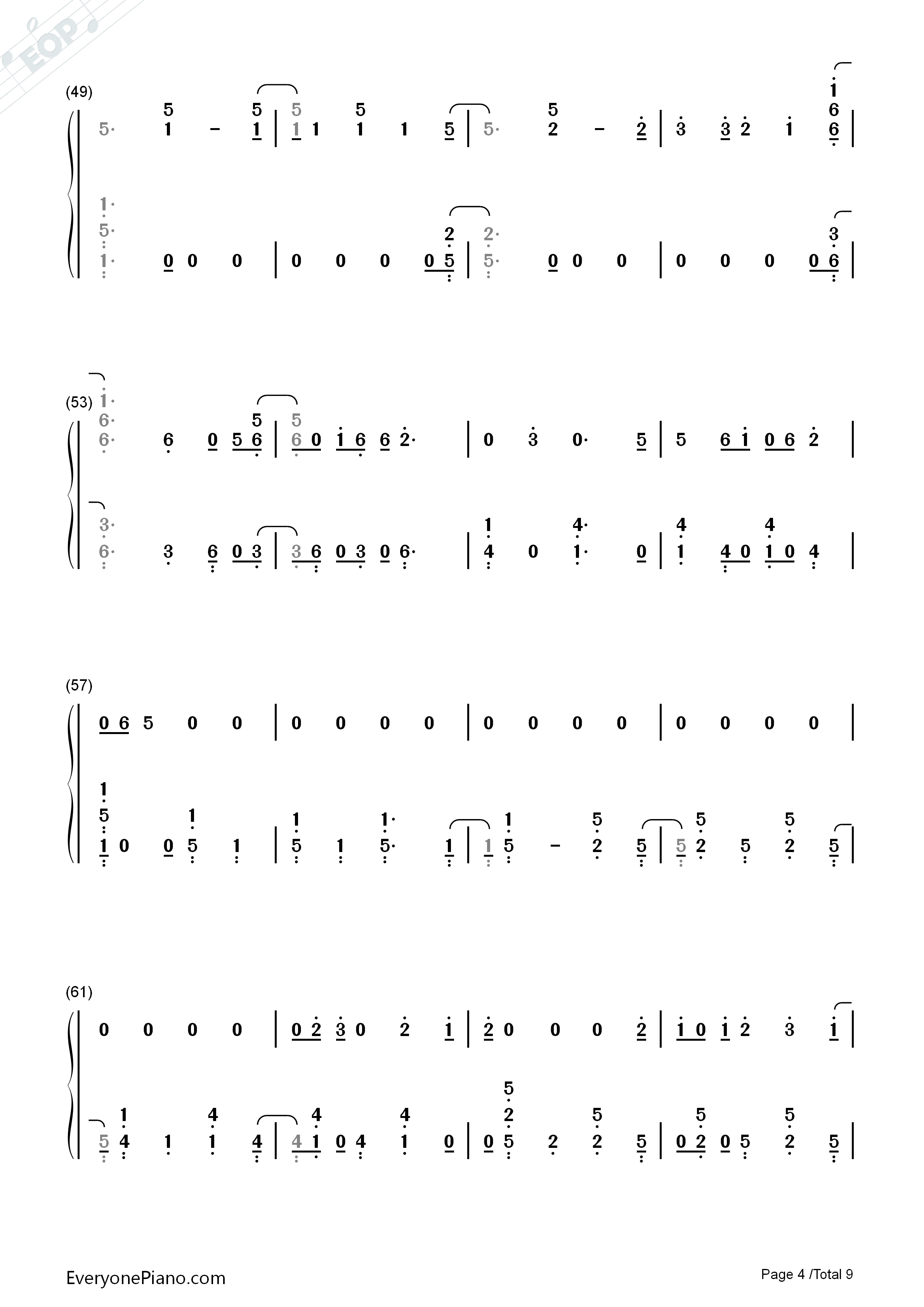 Space_Between钢琴简谱_Mal_Evie演唱