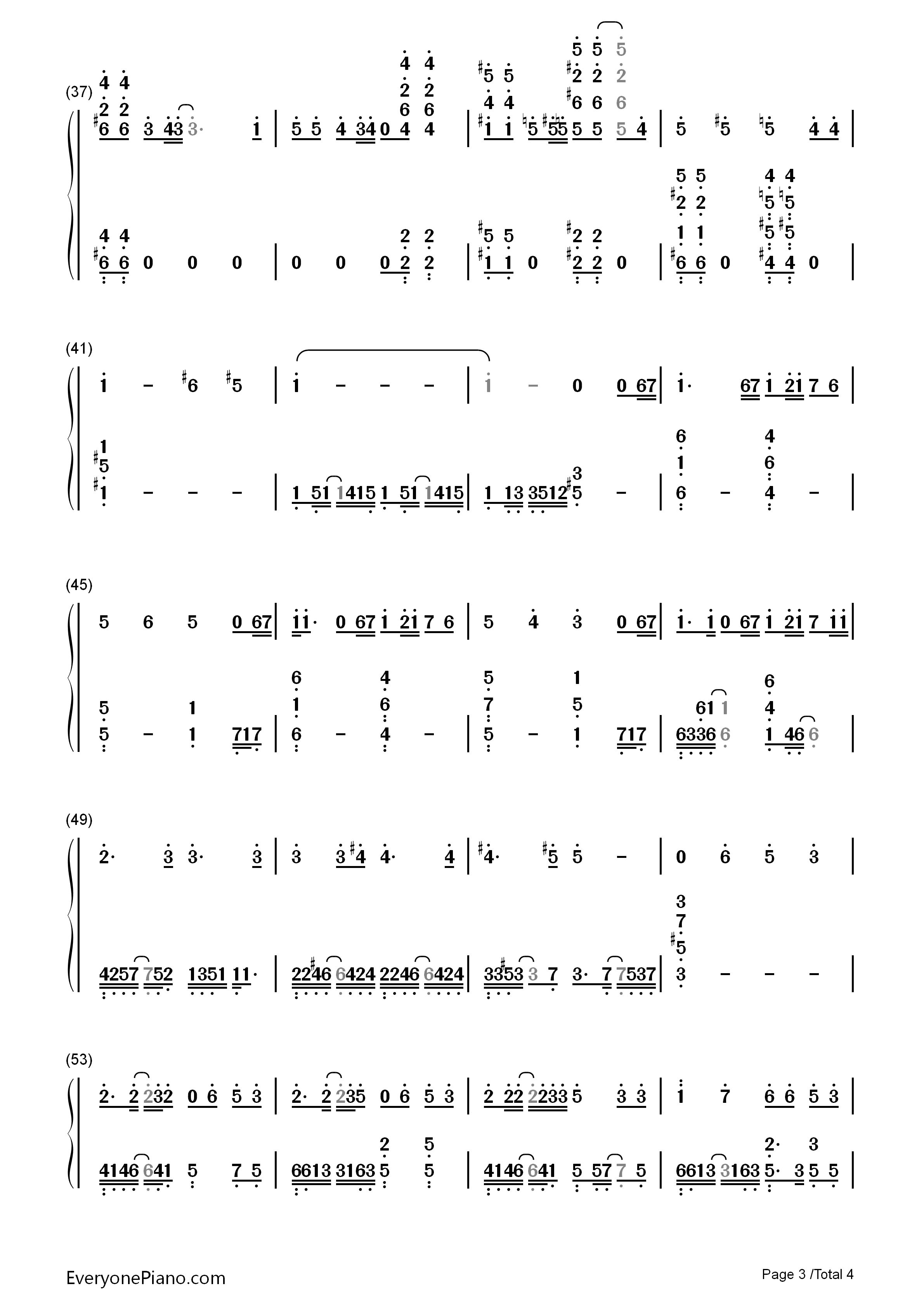 _名侦探柯南―迷宫的十字路口_主题曲钢琴简谱_仓木麻衣演唱