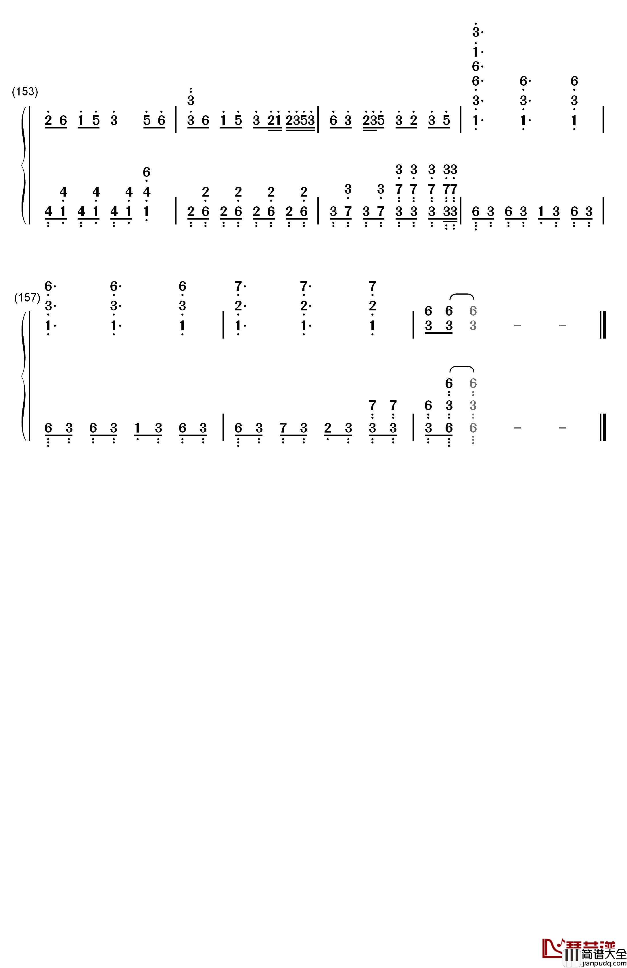 逆浪千秋钢琴简谱_数字双手_言和