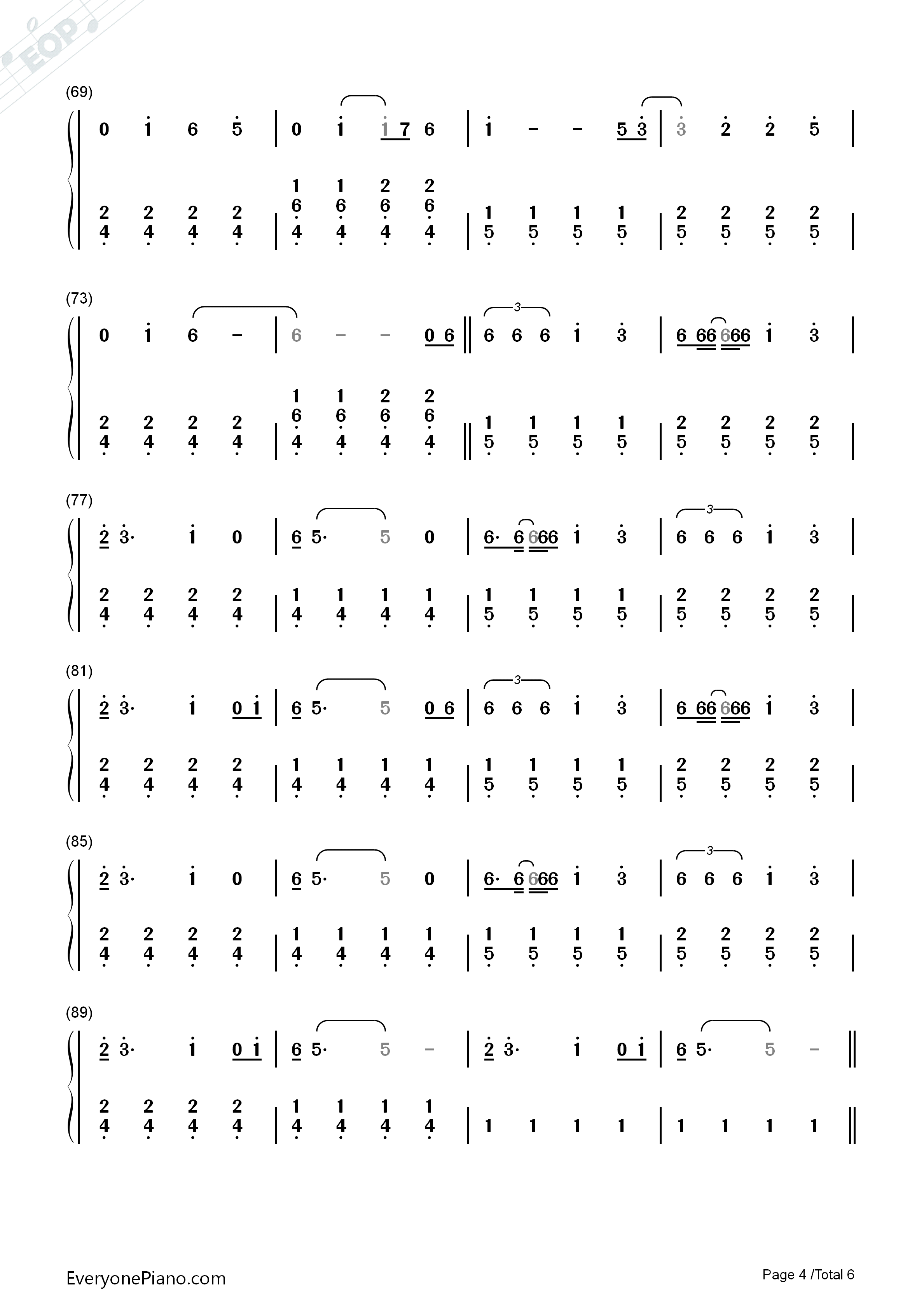 Wildest_Dreams钢琴简谱_Taylor_Swift演唱