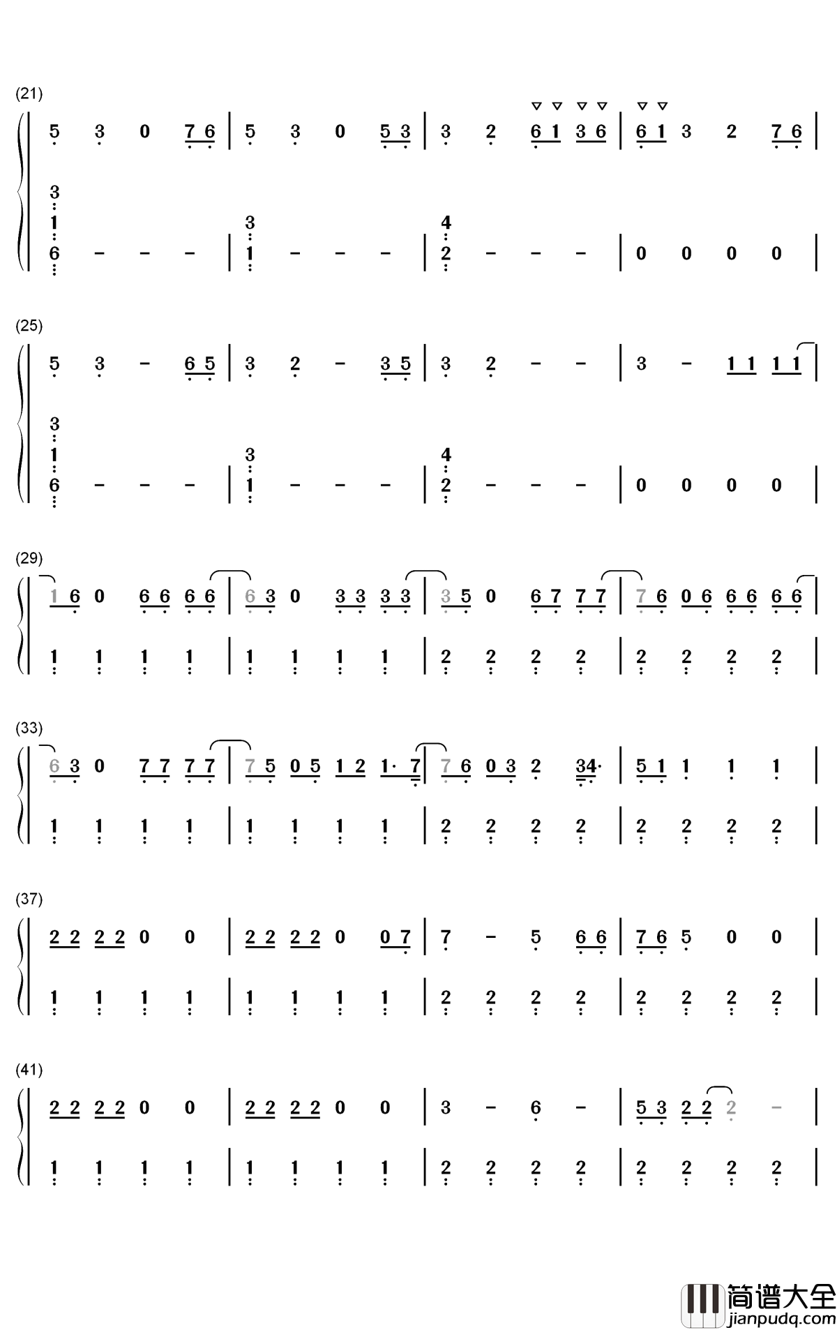 Supalonely钢琴简谱_数字双手_Benee_Gus_Dapperton