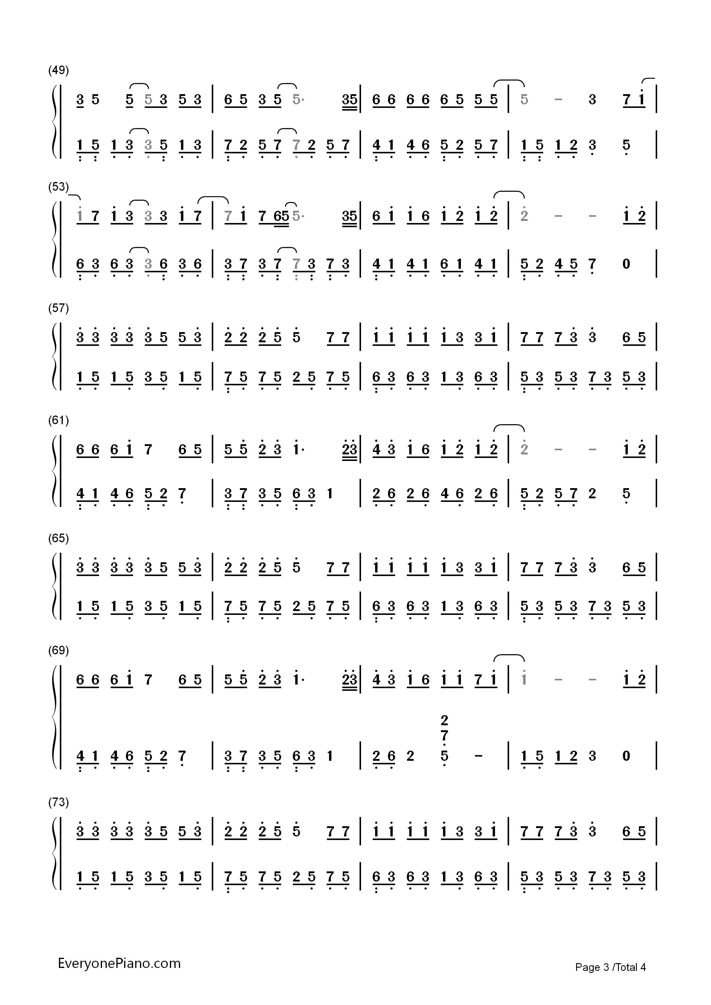 有点甜钢琴简谱_汪苏泷_BY2演唱