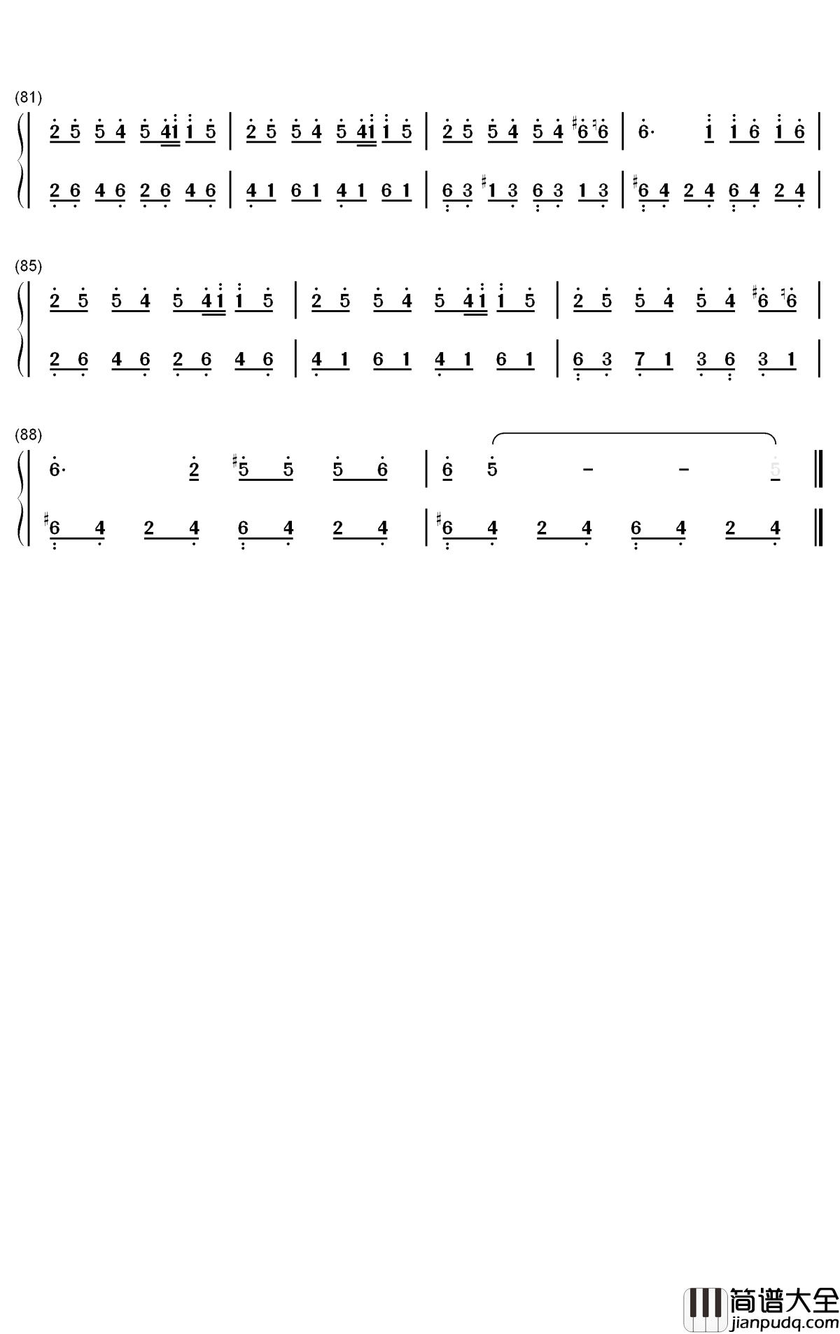Diamonds钢琴简谱_数字双手_Sam_Smith