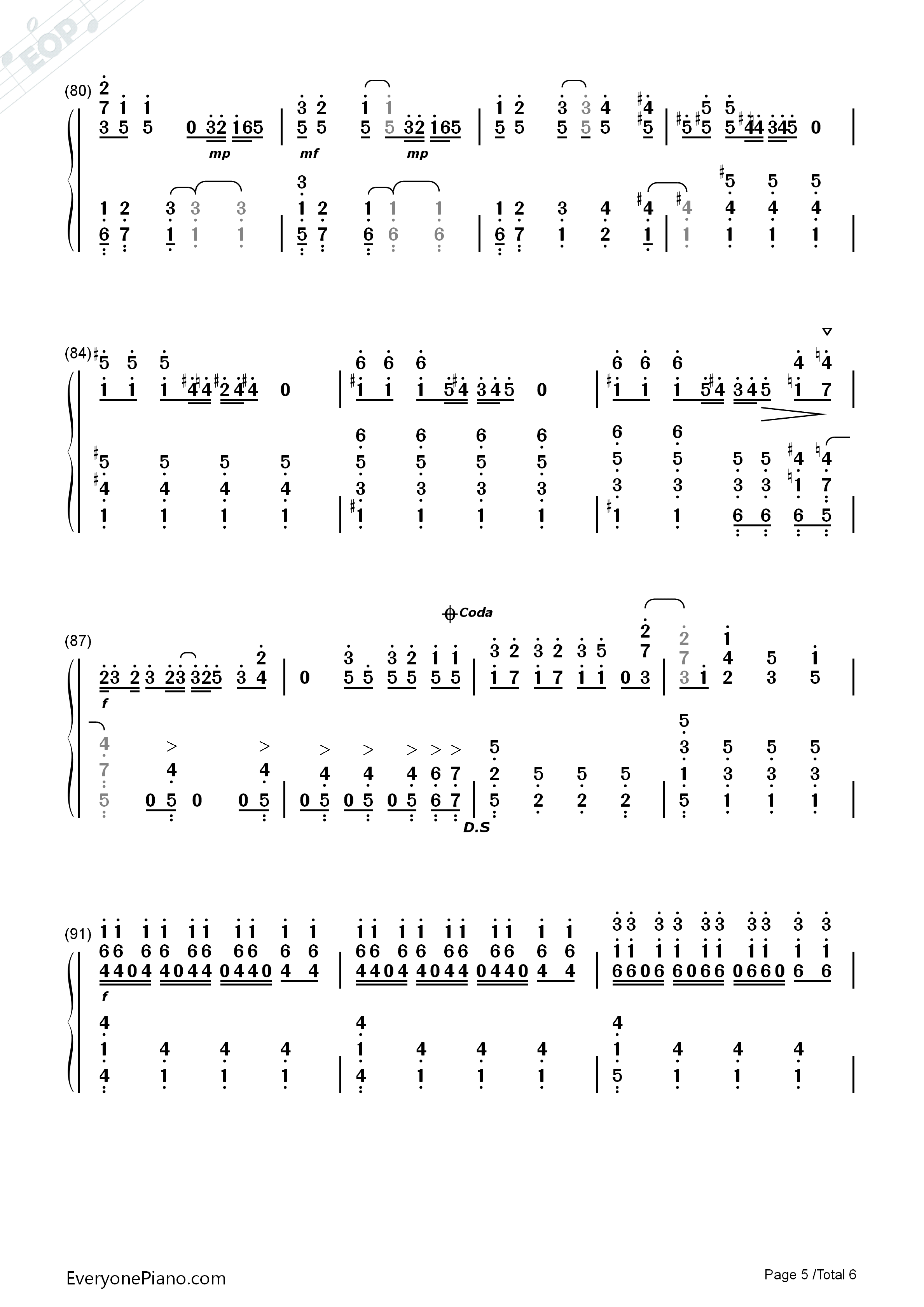 恋するフォーチュンクッキー(恋爱的幸运饼干)钢琴简谱_AKB48演唱