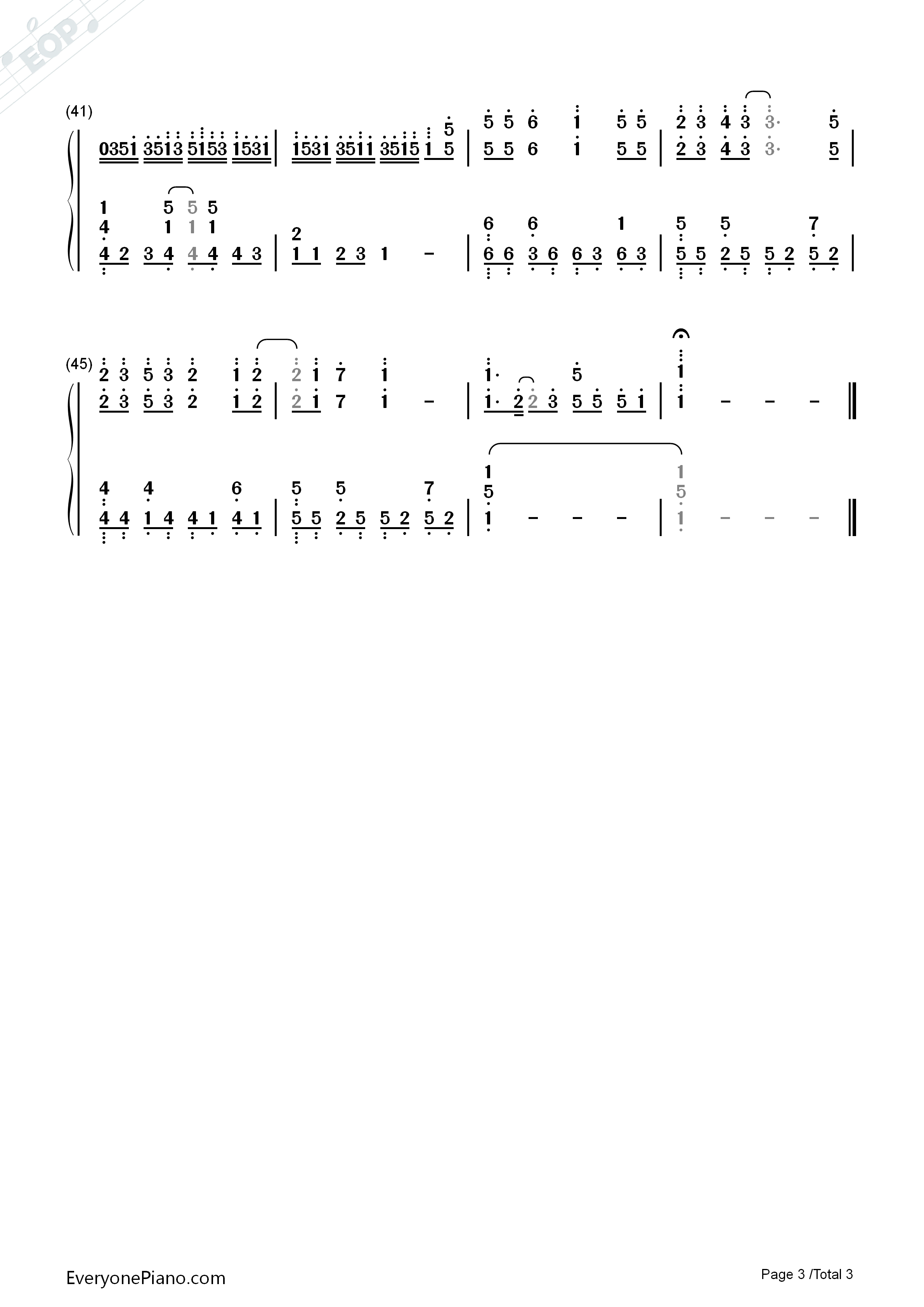 GO钢琴简谱_BUMP_OF_CHICKEN演唱