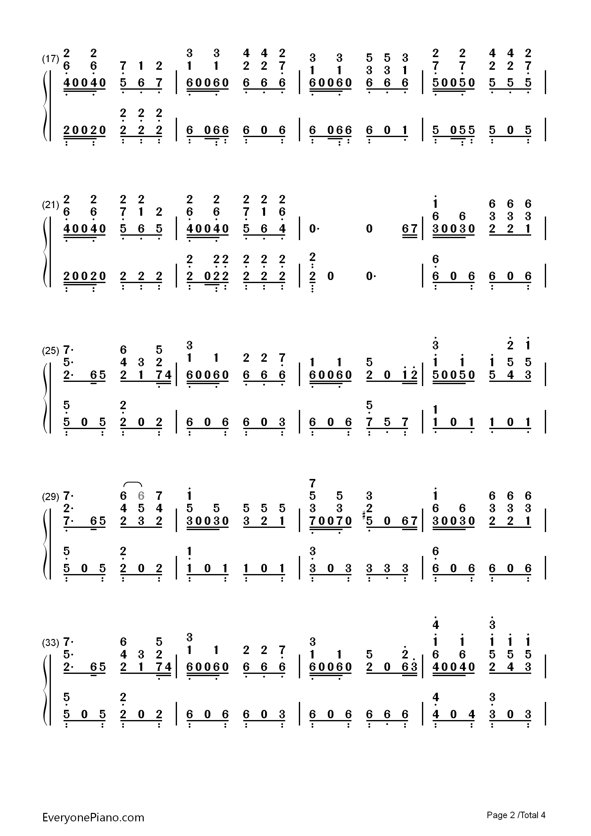 The_Shaping_of_the_World钢琴简谱_Jason_Hayes演唱