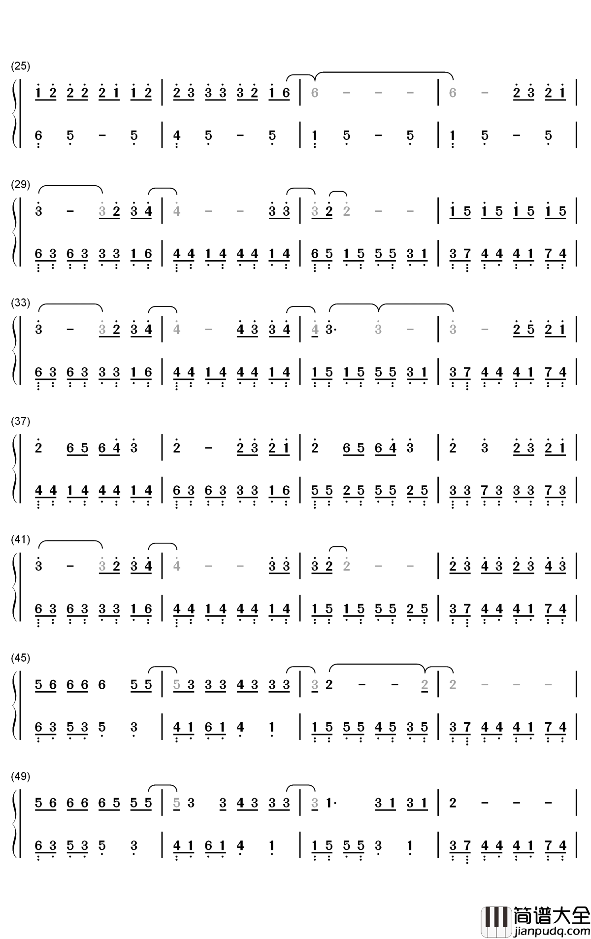 Control钢琴简谱_数字双手_Zoe_Wees