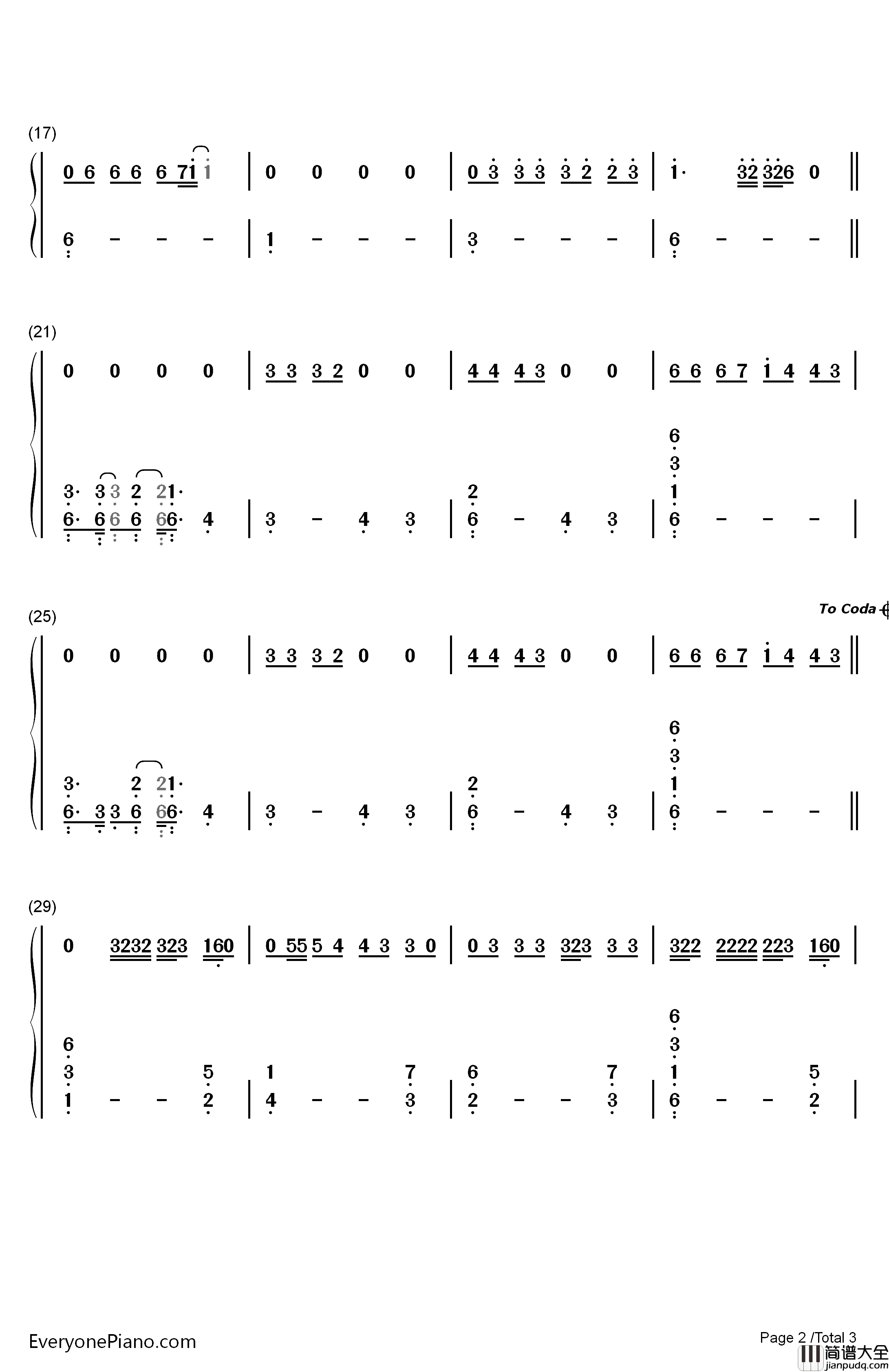 You_Dont_Get_Me_High_Anymore钢琴简谱_数字双手_Billie_Eilish