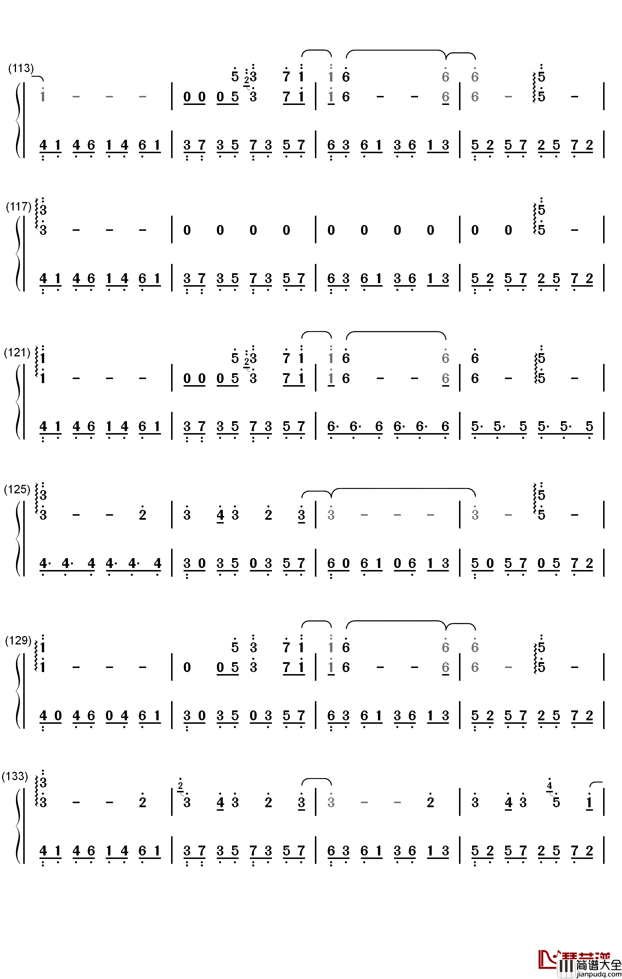 Schwarzer_Regen钢琴简谱_数字双手_初音未来