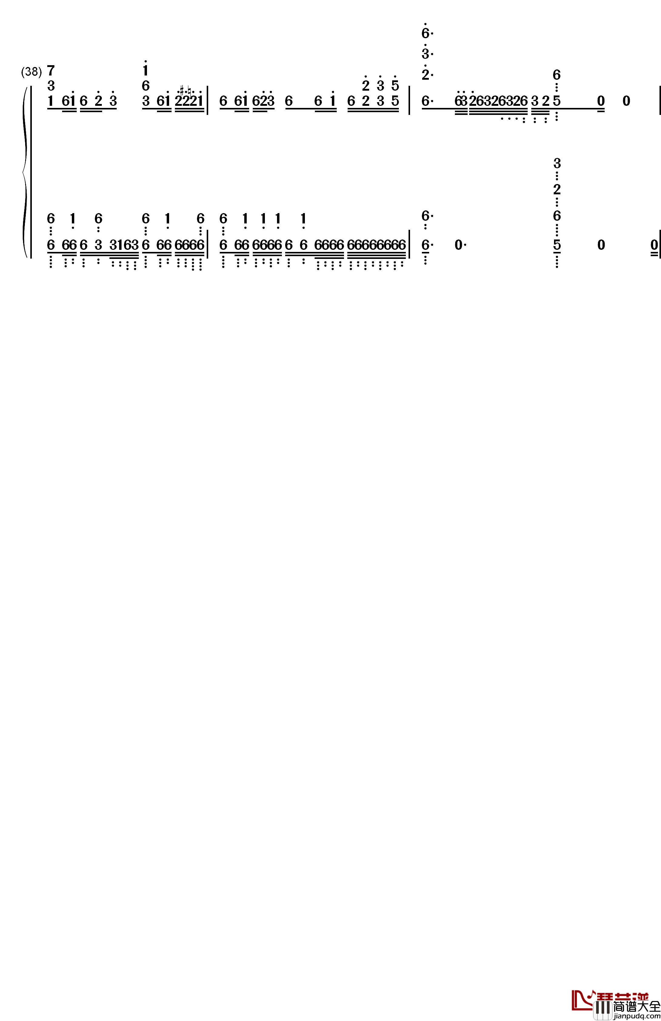 Amadeus钢琴简谱_数字双手_伊藤香奈子