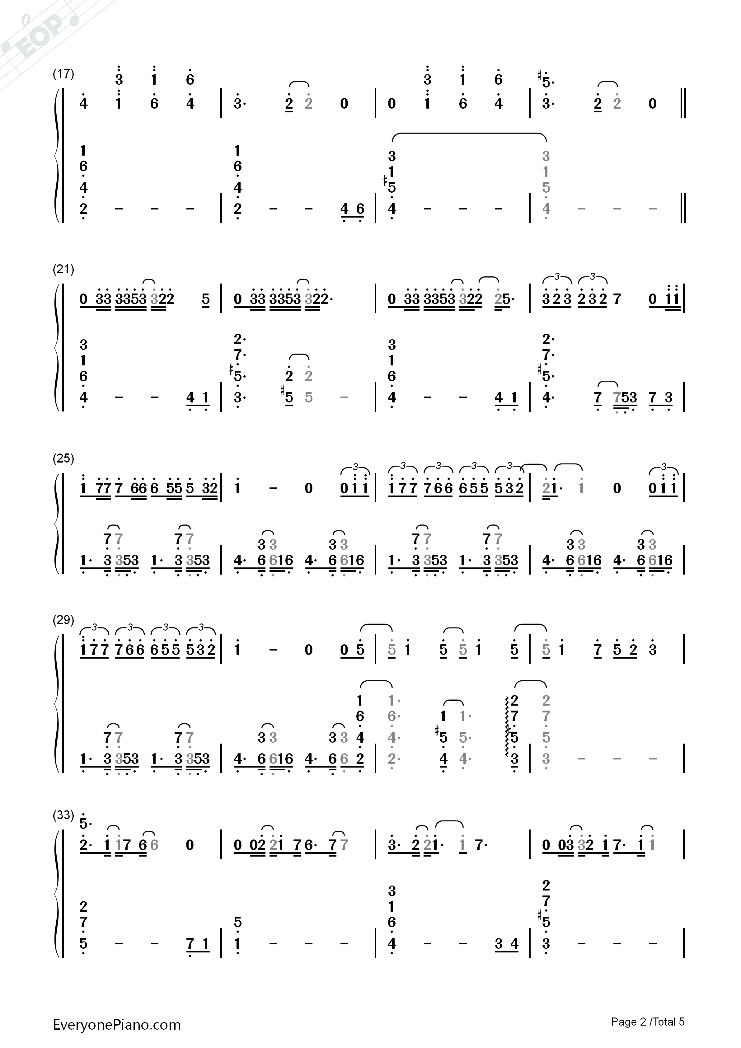 Here_Comes_A_Thought钢琴简谱_Rebecca_Sugar演唱