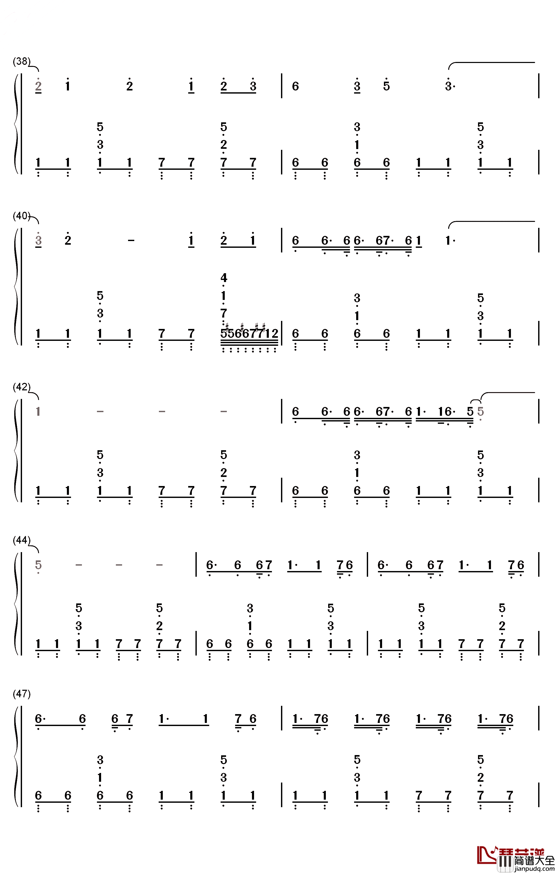 Neon钢琴简谱_数字双手_猎豹移动公司