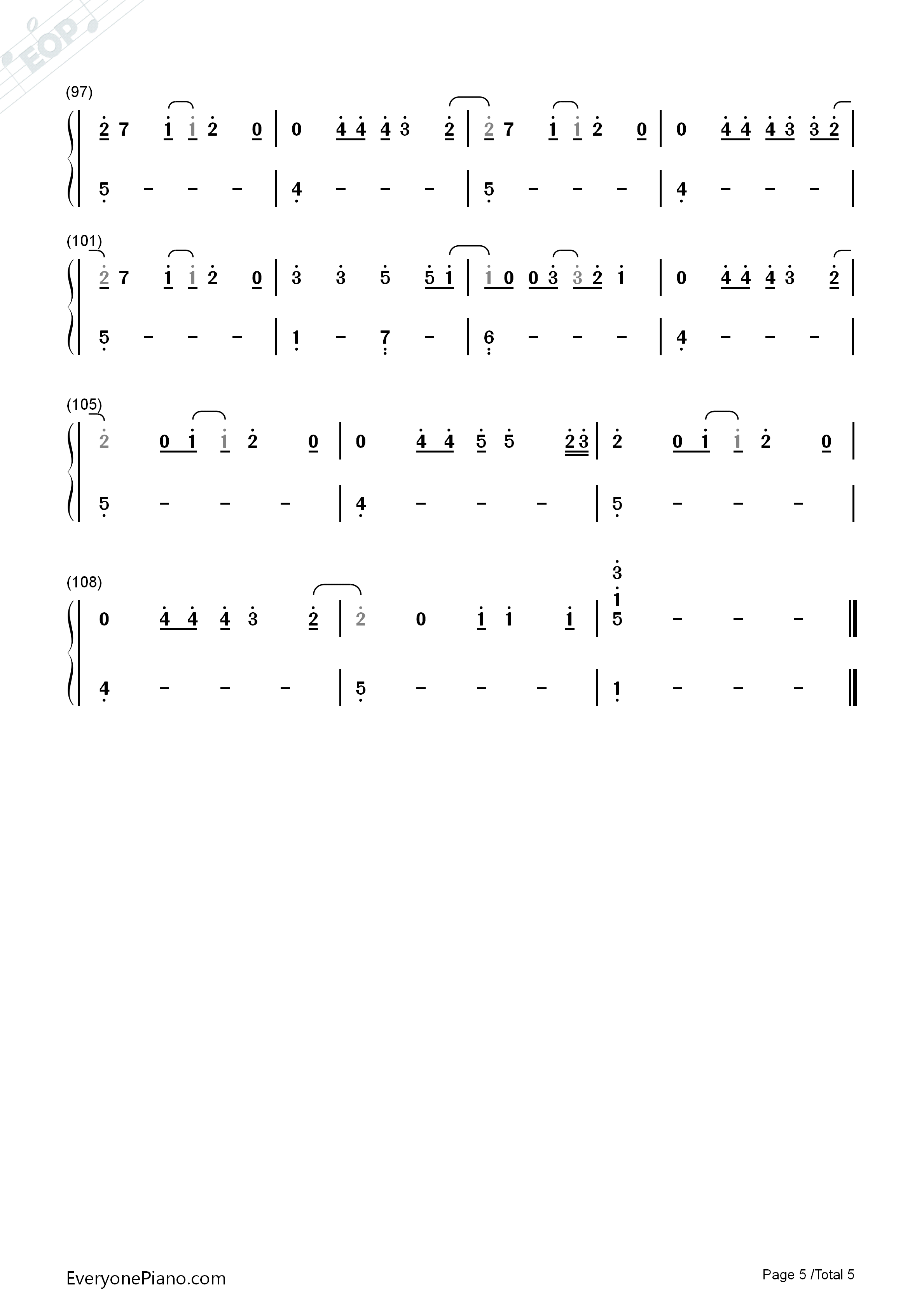 Night_Changes钢琴简谱_One_Direction演唱