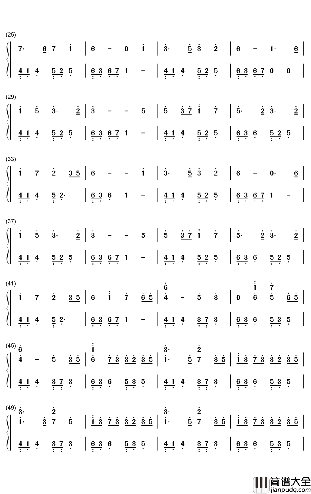 江上清风游钢琴简谱_数字双手_变奏的梦想